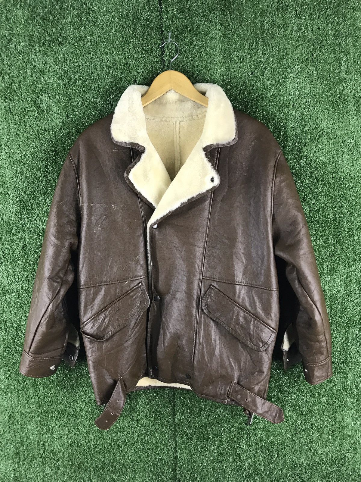 Japanese Brand 🔥Nichiro fur sherling sheep leather jacket made in japan Size US M / EU 48-50 / 2 - 2 Thumbnail