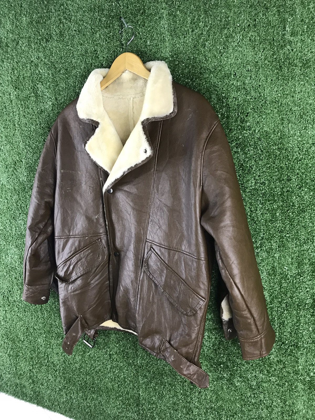 Japanese Brand 🔥Nichiro fur sherling sheep leather jacket made in japan Size US M / EU 48-50 / 2 - 10 Thumbnail