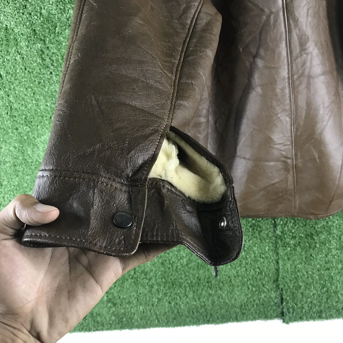Japanese Brand 🔥Nichiro fur sherling sheep leather jacket made in japan Size US M / EU 48-50 / 2 - 17 Thumbnail