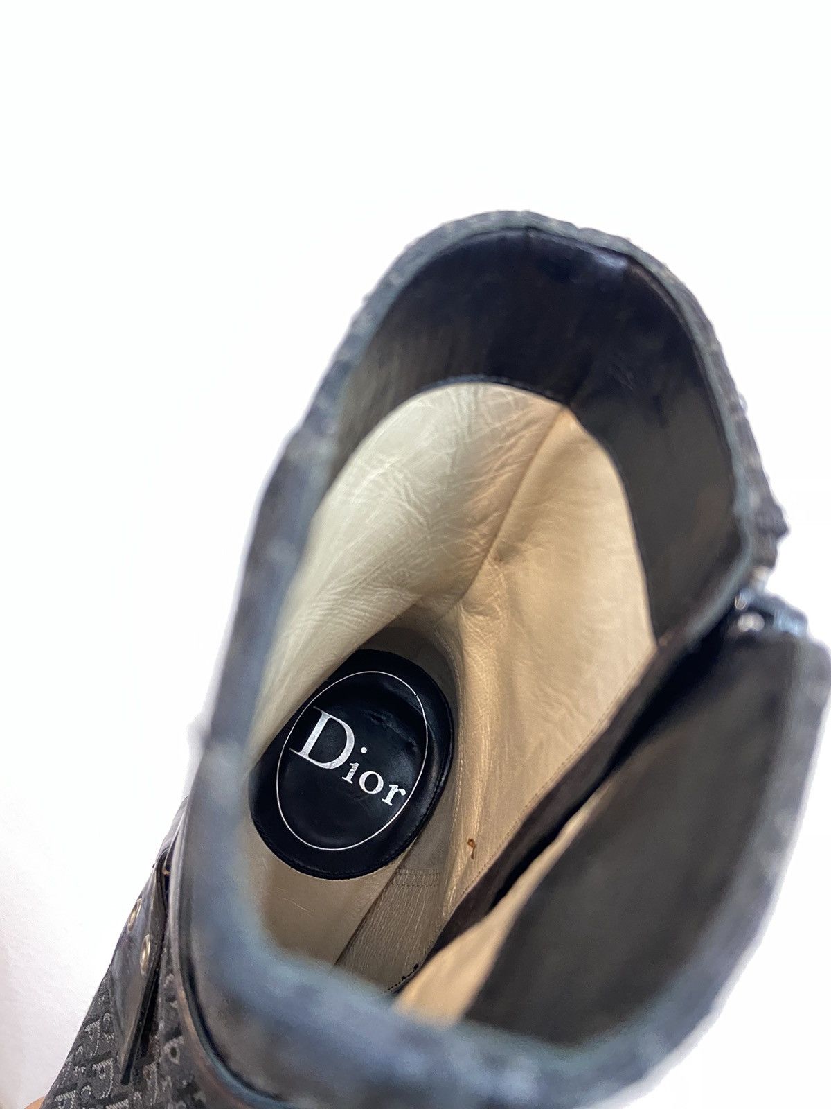Dior Vintage Christian Dior Monogram D-choc Cloth Ankle Boots Size US 7 / IT 37 - 18 Thumbnail