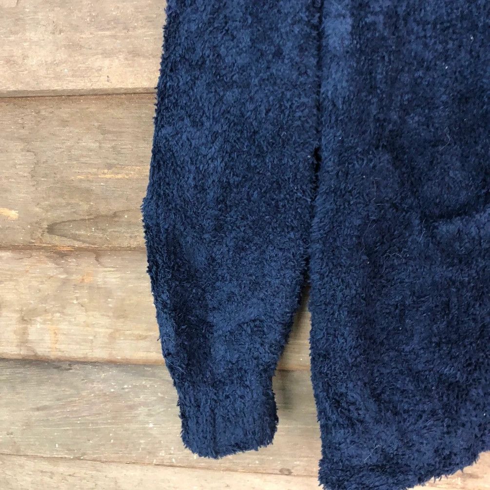 Homespun Knitwear DL Bayflow Dark Blue Mohair Shaggy cardigan Knitwear #c1097 Size US M / EU 48-50 / 2 - 9 Thumbnail