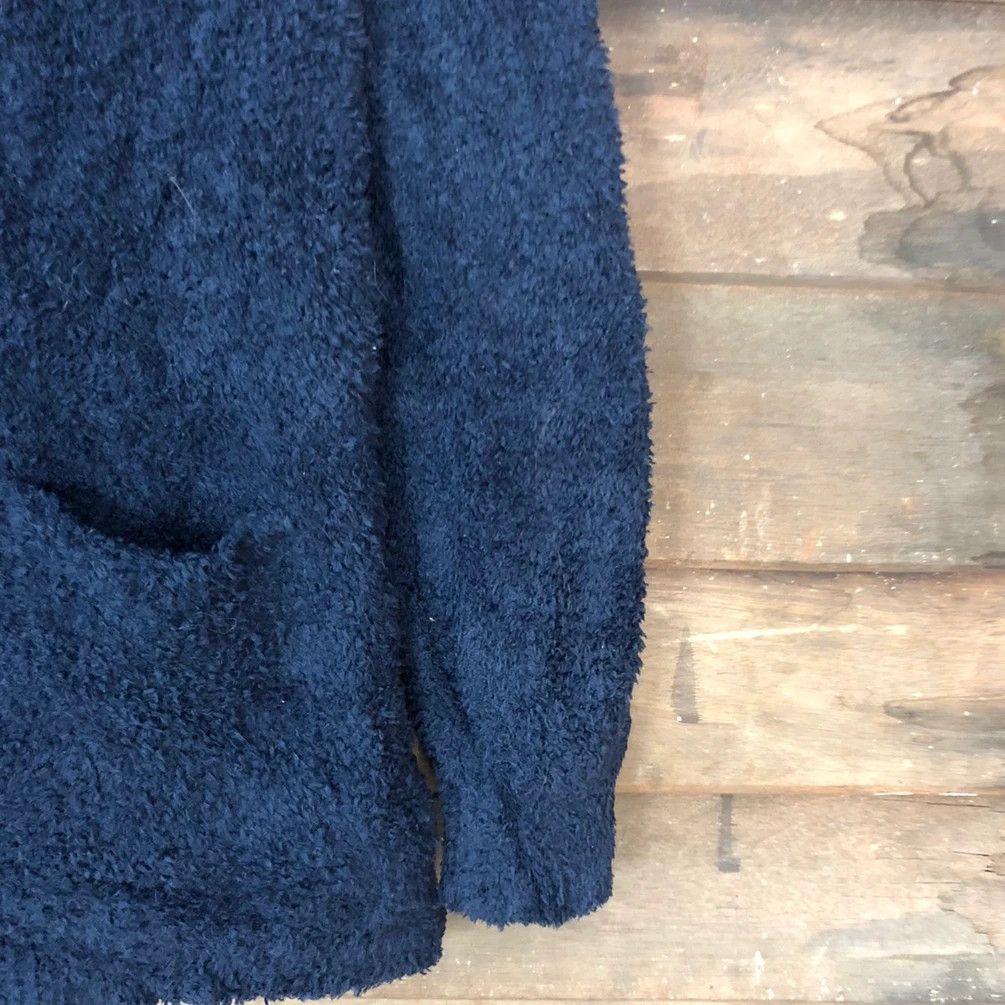Homespun Knitwear DL Bayflow Dark Blue Mohair Shaggy cardigan Knitwear #c1097 Size US M / EU 48-50 / 2 - 11 Thumbnail