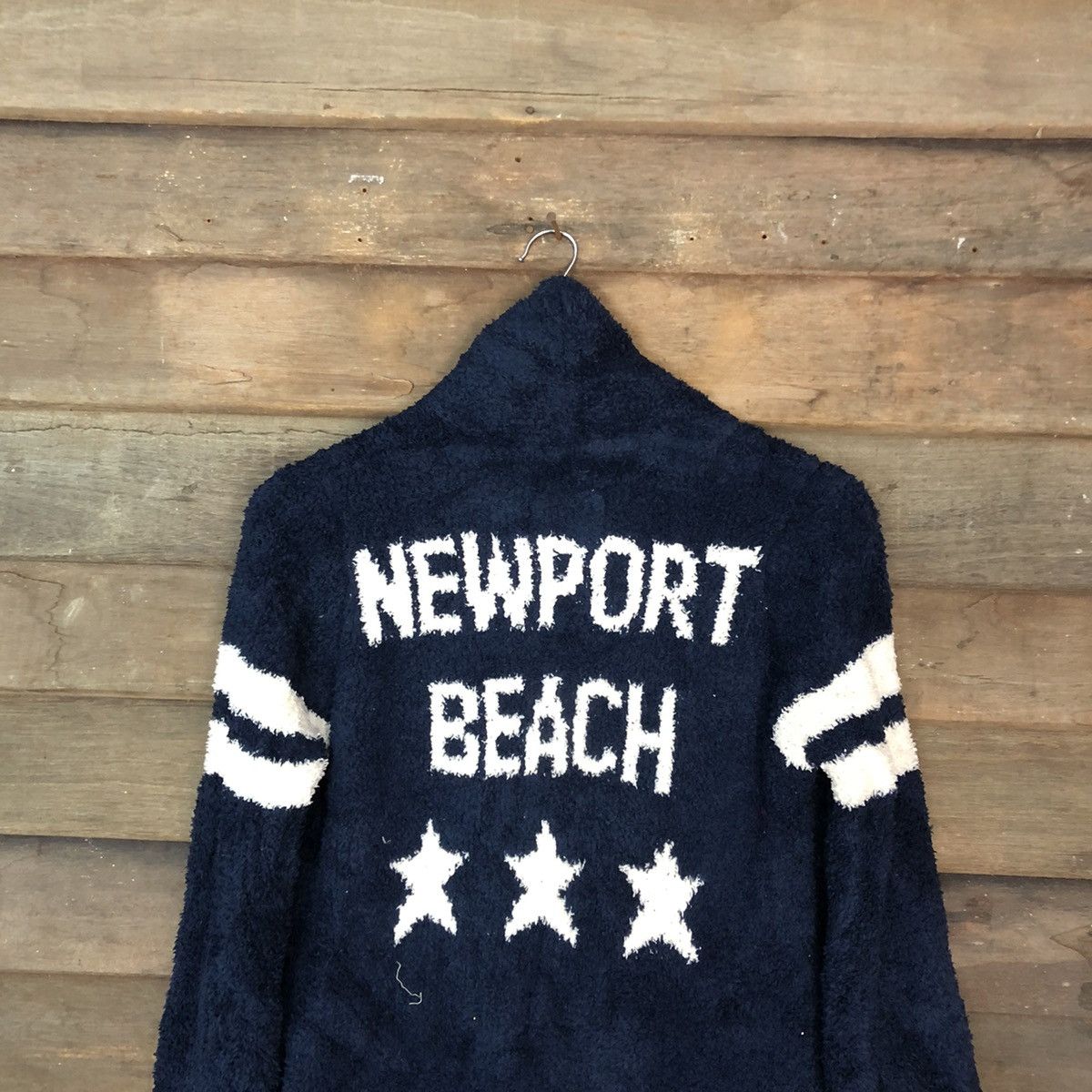 Homespun Knitwear DL Bayflow Dark Blue Mohair Shaggy cardigan Knitwear #c1097 Size US M / EU 48-50 / 2 - 2 Thumbnail