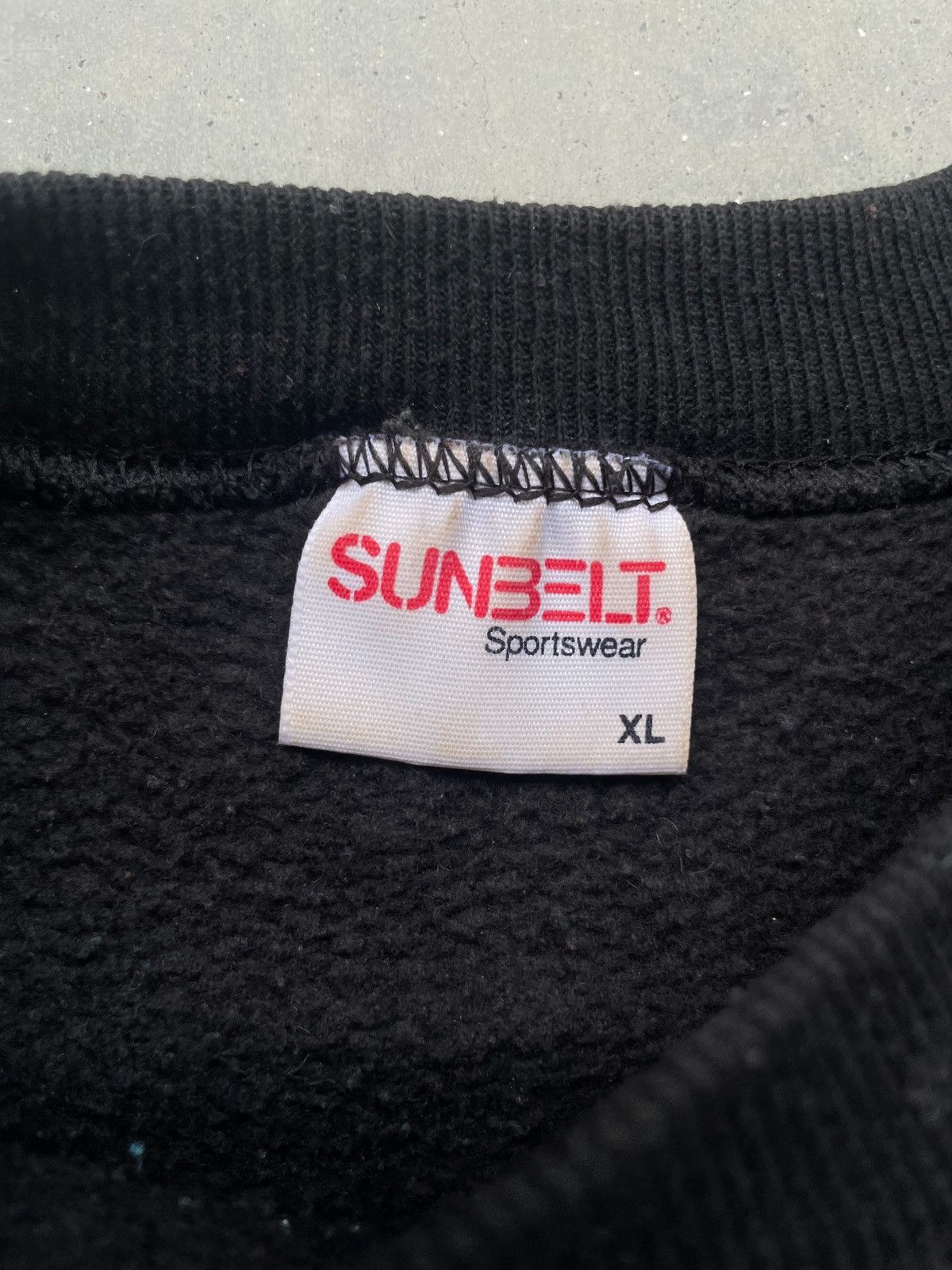 Vintage Vintage 80's Black Raglan Blank Sweatshirt Size US L / EU 52-54 / 3 - 4 Thumbnail
