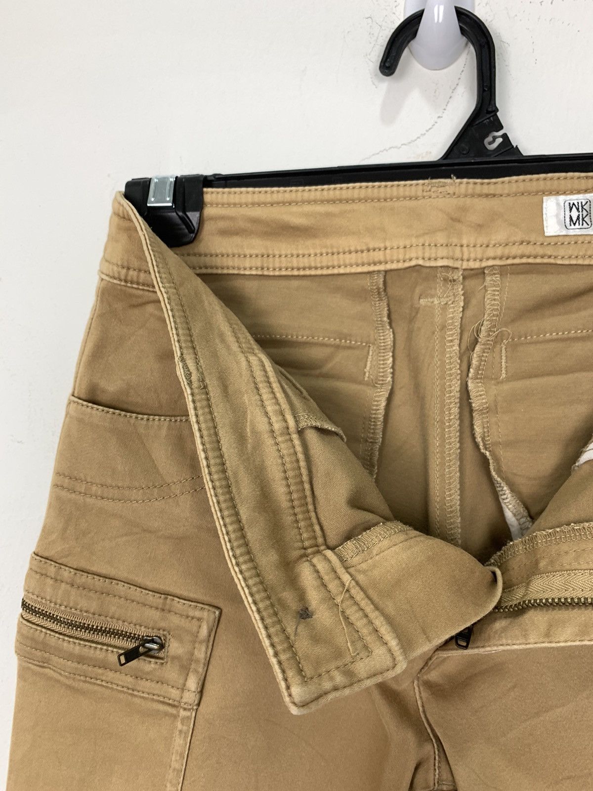 Michel Klein MICHEL KLEIN PARIS SpringLeg Wrinkle Multipocket Cargo Pant Size US 28 / EU 44 - 16 Thumbnail