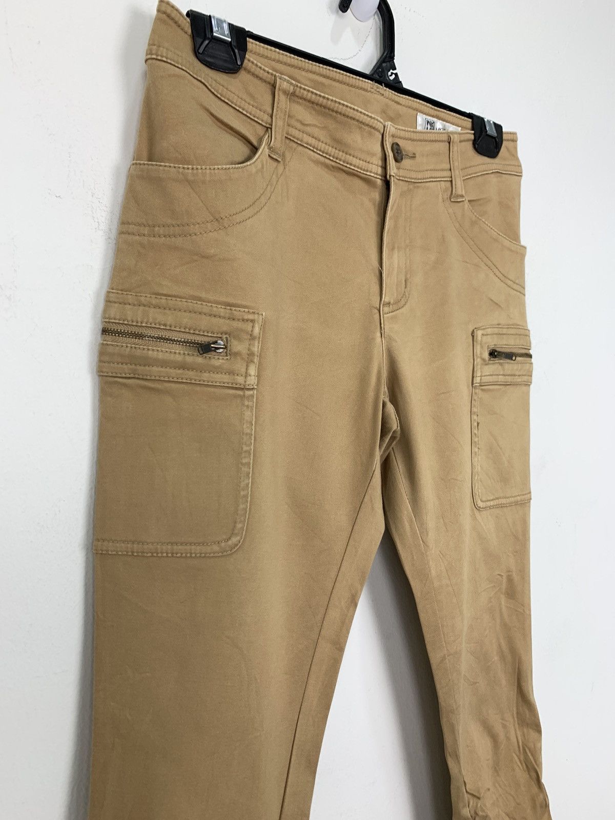Michel Klein MICHEL KLEIN PARIS SpringLeg Wrinkle Multipocket Cargo Pant Size US 28 / EU 44 - 6 Thumbnail