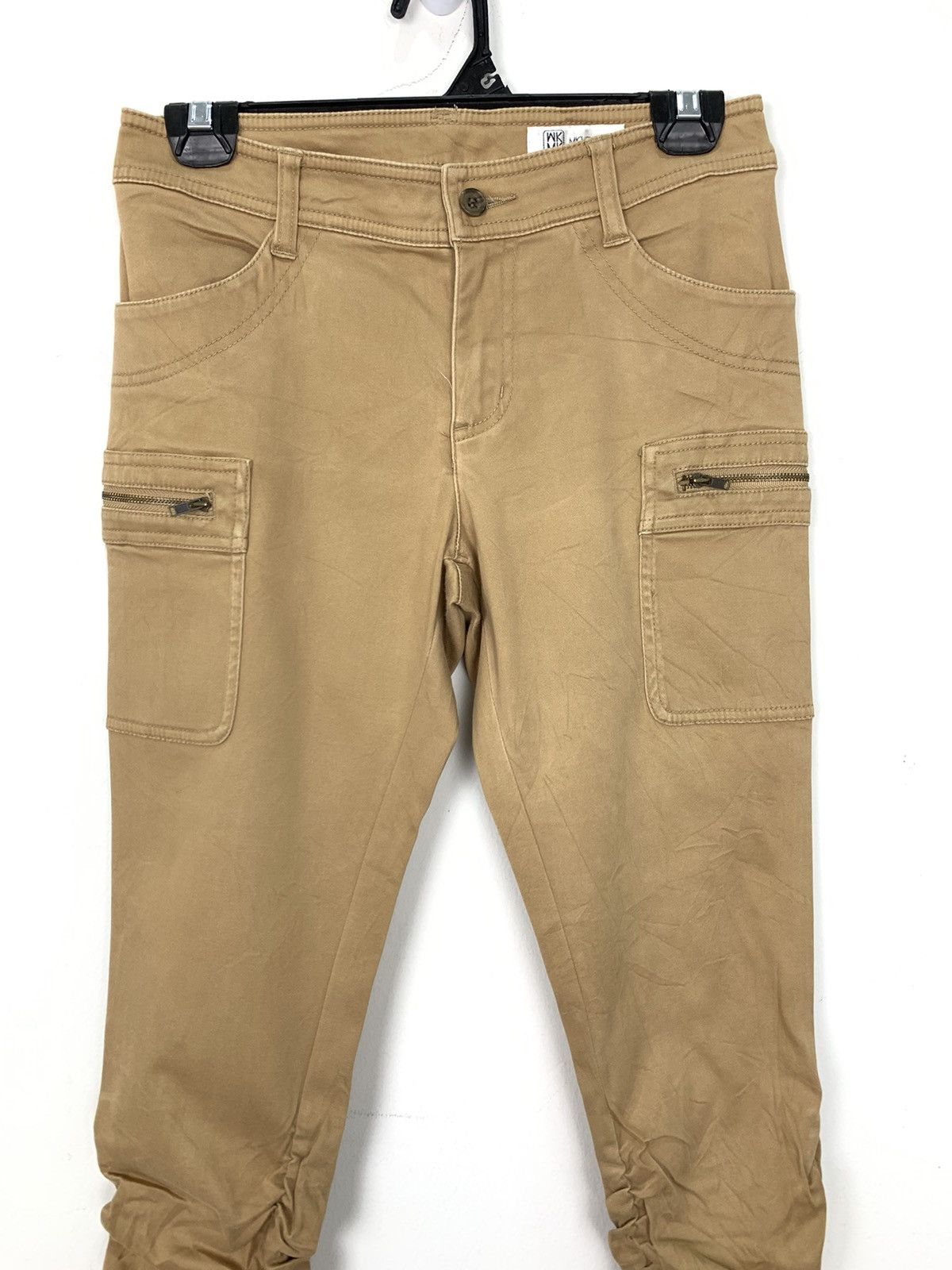 Michel Klein MICHEL KLEIN PARIS SpringLeg Wrinkle Multipocket Cargo Pant Size US 28 / EU 44 - 4 Thumbnail
