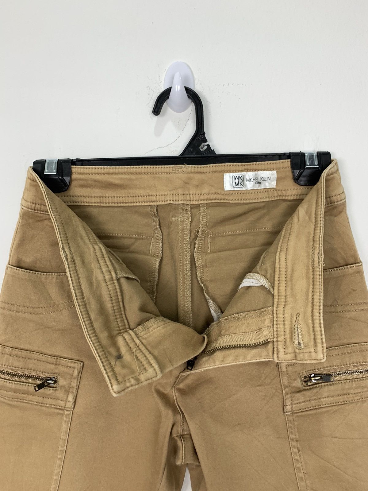 Michel Klein MICHEL KLEIN PARIS SpringLeg Wrinkle Multipocket Cargo Pant Size US 28 / EU 44 - 15 Thumbnail