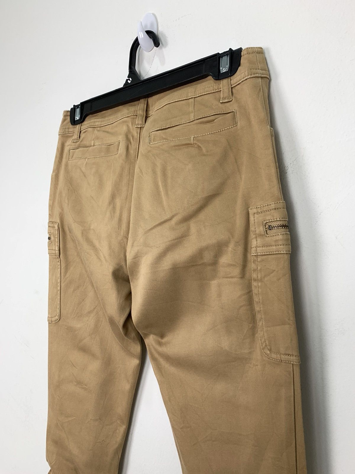 Michel Klein MICHEL KLEIN PARIS SpringLeg Wrinkle Multipocket Cargo Pant Size US 28 / EU 44 - 12 Thumbnail