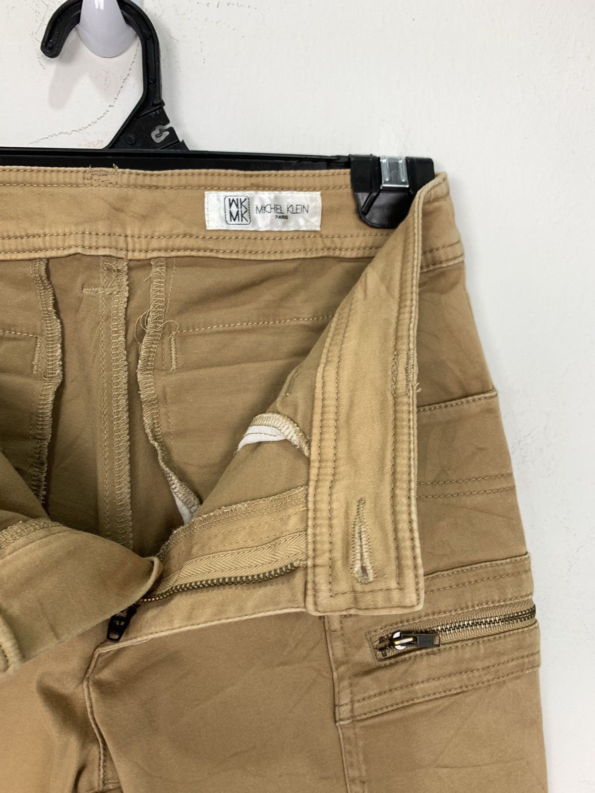 Michel Klein MICHEL KLEIN PARIS SpringLeg Wrinkle Multipocket Cargo Pant Size US 28 / EU 44 - 17 Thumbnail