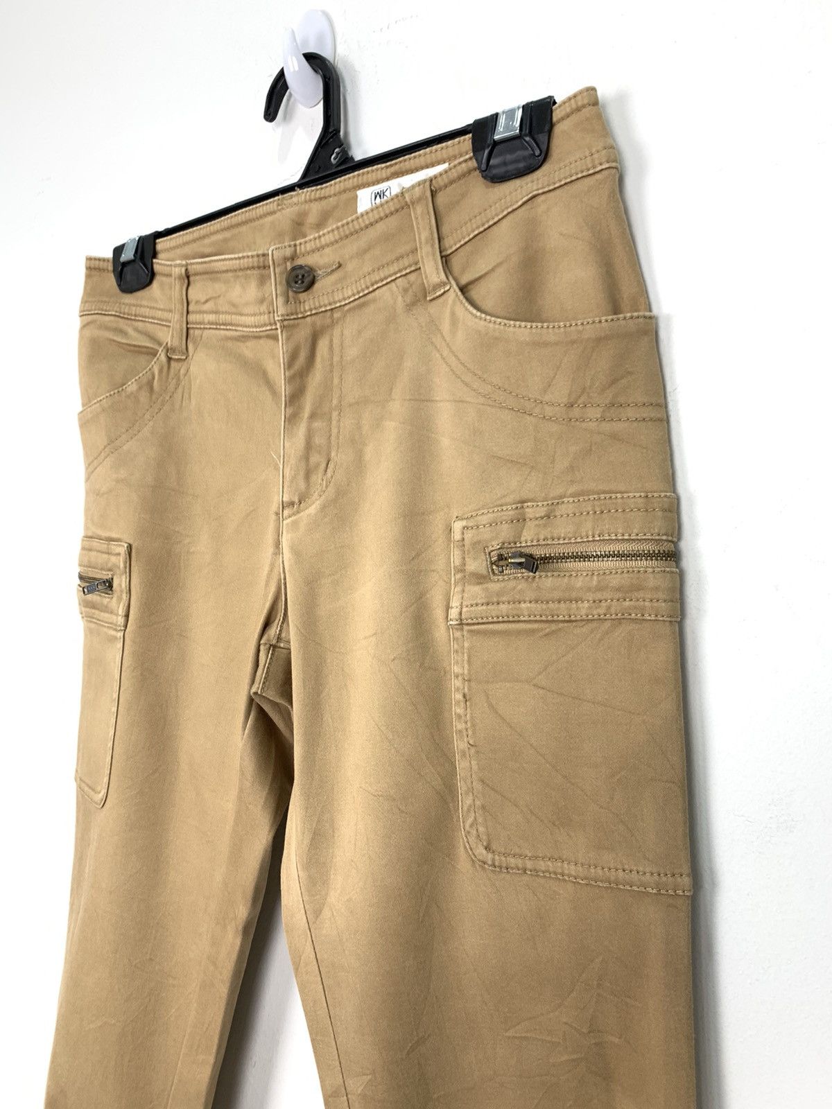 Michel Klein MICHEL KLEIN PARIS SpringLeg Wrinkle Multipocket Cargo Pant Size US 28 / EU 44 - 7 Thumbnail