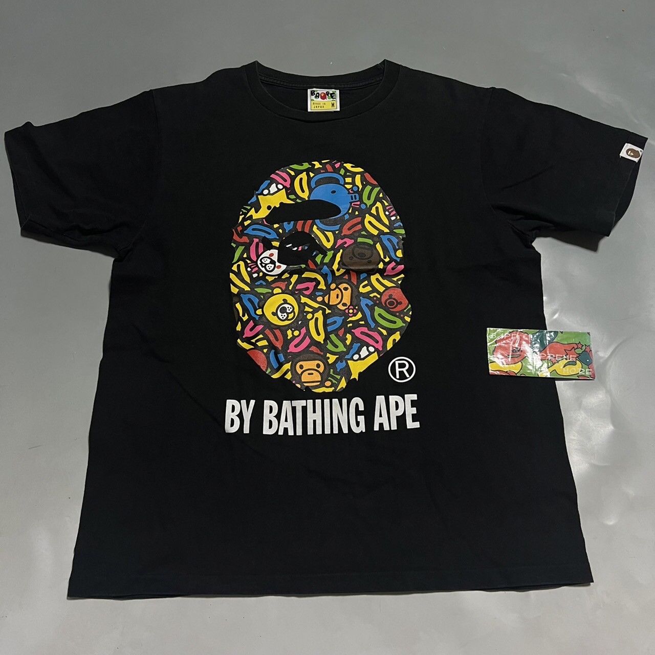 Bape BAPE APE HEAD Safari black TEE Size US M / EU 48-50 / 2 - 1 Thumbnail