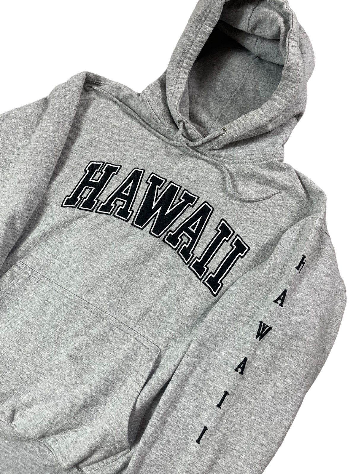 Vintage Vintage Y2K Hawaii Spellout Streetwear Grey Hoodie Size US S / EU 44-46 / 1 - 2 Thumbnail