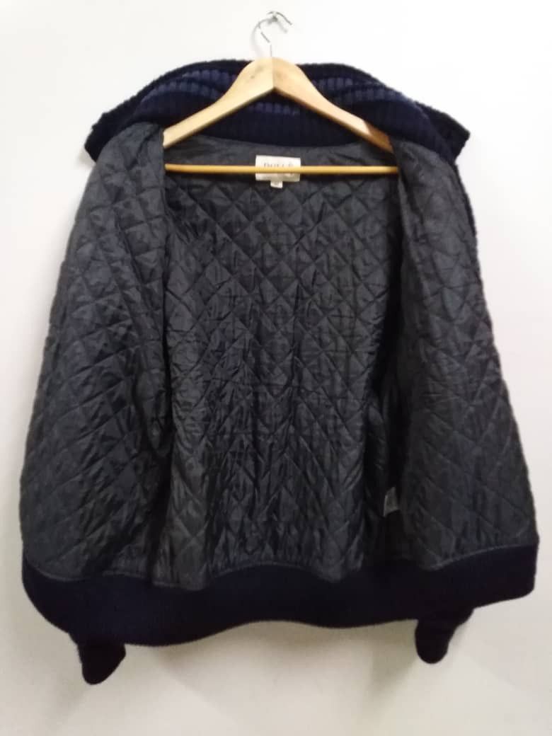 PPFM Vintage Big Logo Knitwear Bomber Jacket Dolce Club Size US L / EU 52-54 / 3 - 2 Thumbnail