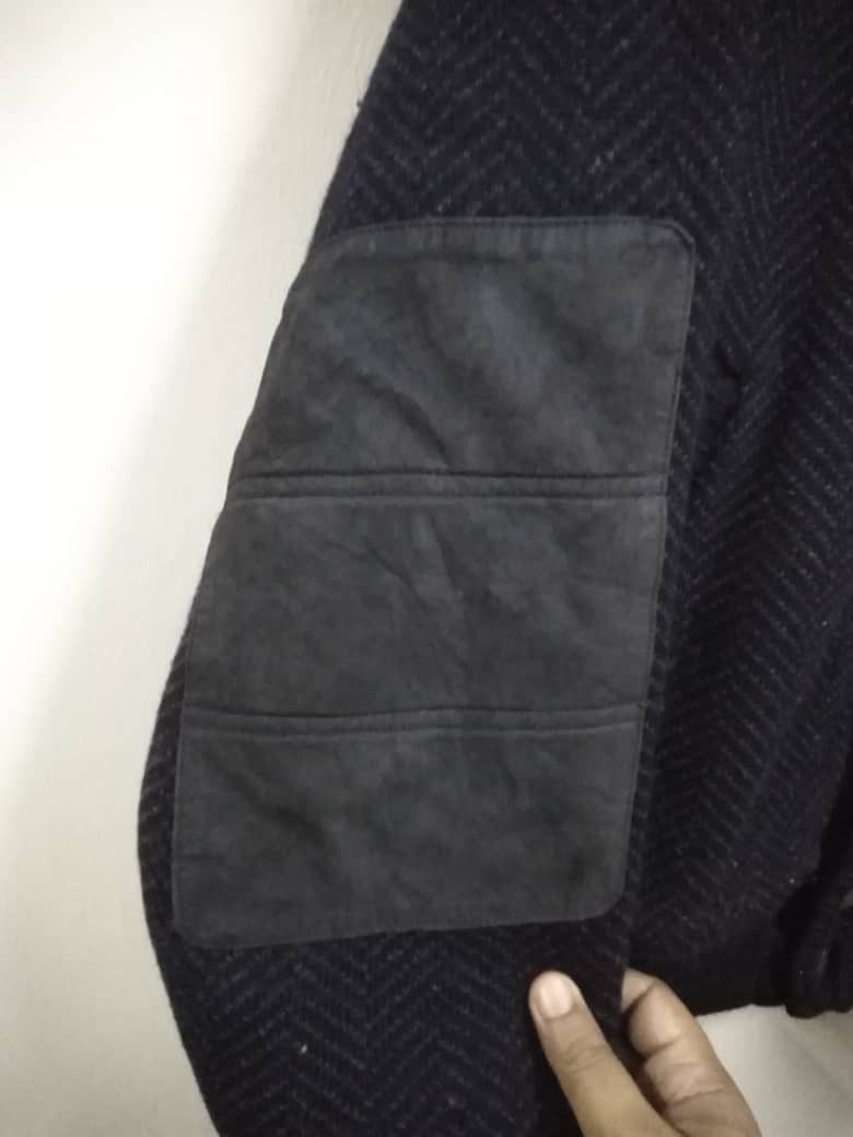 PPFM Vintage Big Logo Knitwear Bomber Jacket Dolce Club Size US L / EU 52-54 / 3 - 6 Thumbnail