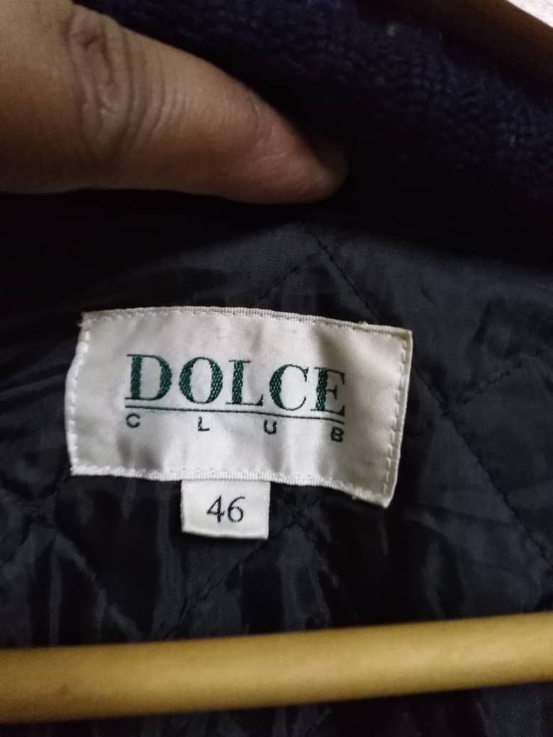 PPFM Vintage Big Logo Knitwear Bomber Jacket Dolce Club Size US L / EU 52-54 / 3 - 13 Thumbnail