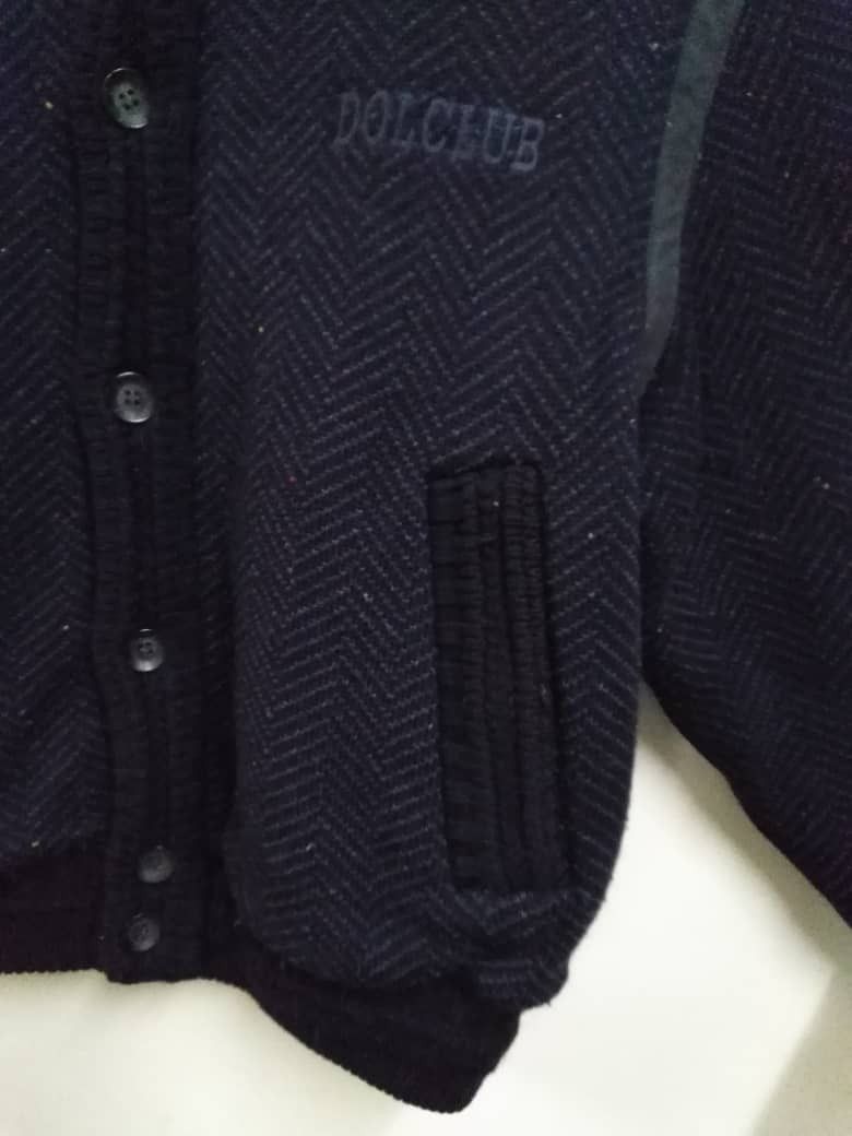 PPFM Vintage Big Logo Knitwear Bomber Jacket Dolce Club Size US L / EU 52-54 / 3 - 5 Thumbnail