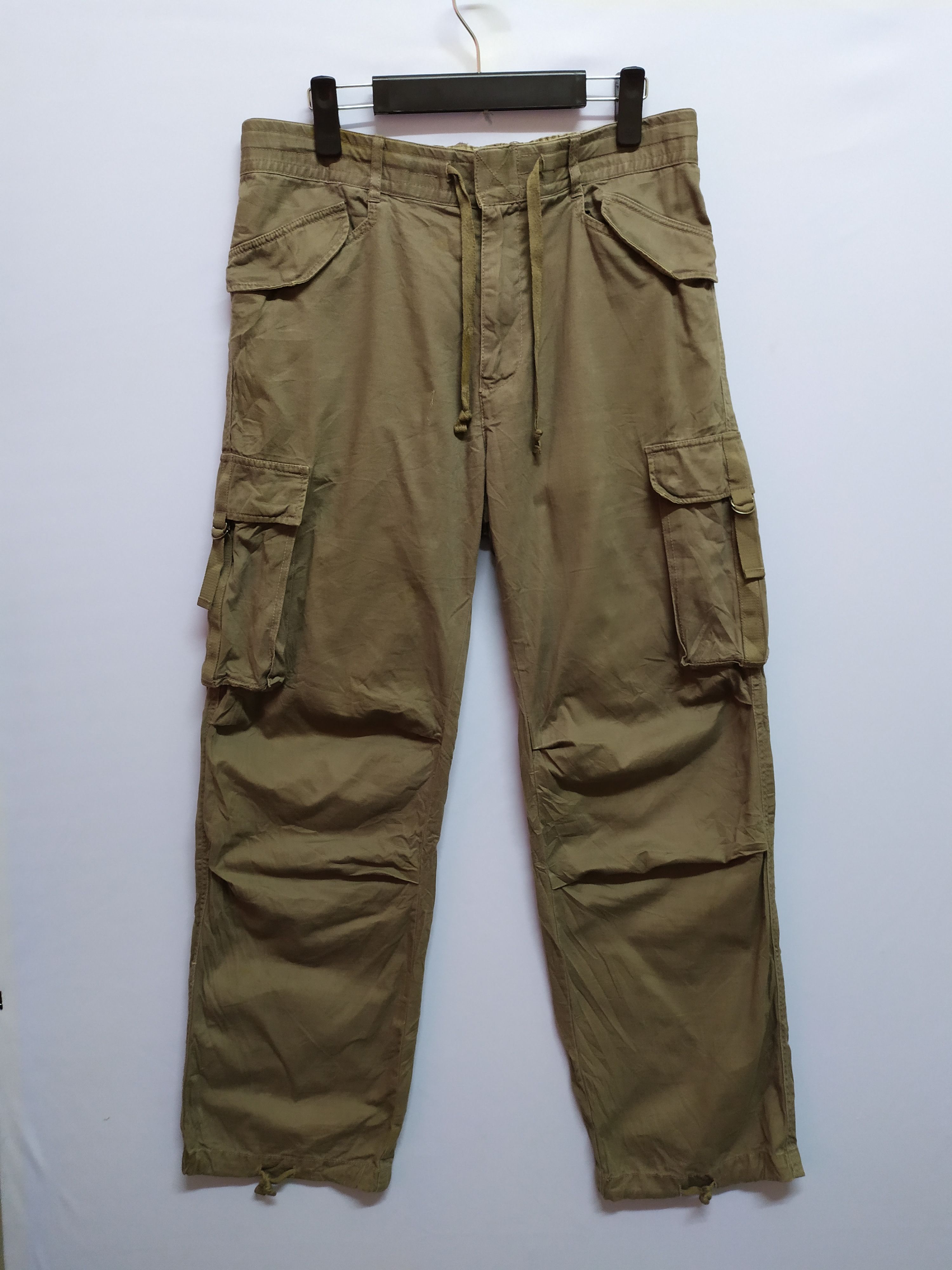 VINTAGE MEN FIELD M-65 FADED CARGO PANTS