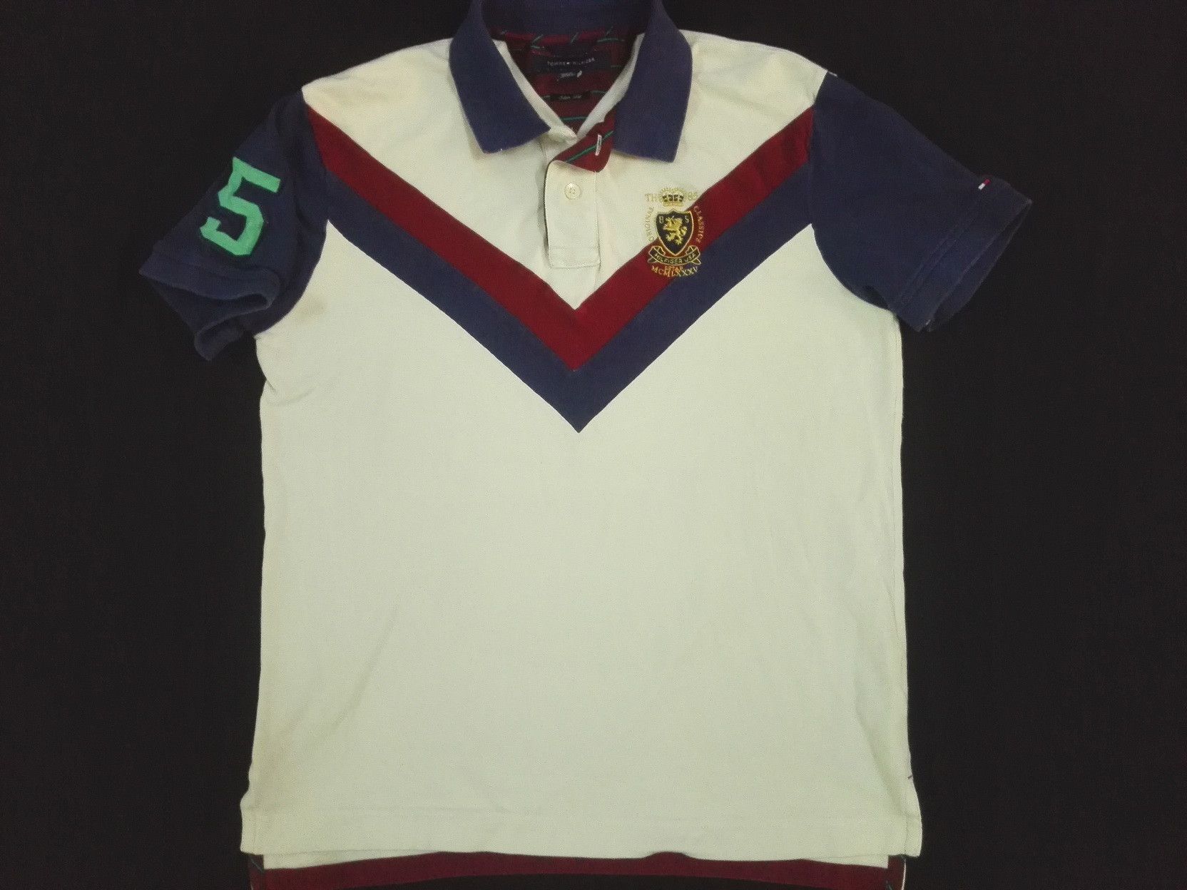 Tommy Hilfiger TOMMY HILFIGER USA TH 85 CLASSIC Rugby POLO TEE Size US L / EU 52-54 / 3 - 1 Thumbnail