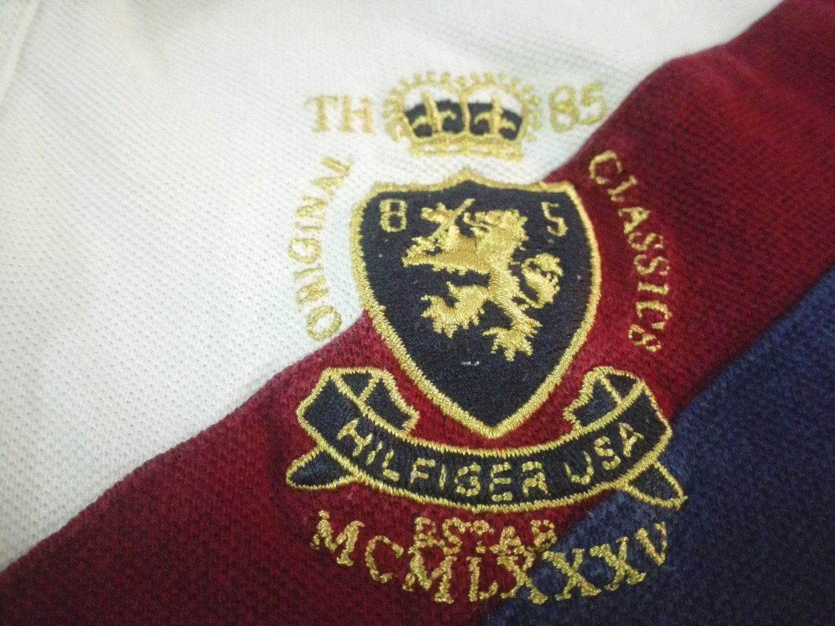 Tommy Hilfiger TOMMY HILFIGER USA TH 85 CLASSIC Rugby POLO TEE Size US L / EU 52-54 / 3 - 4 Thumbnail