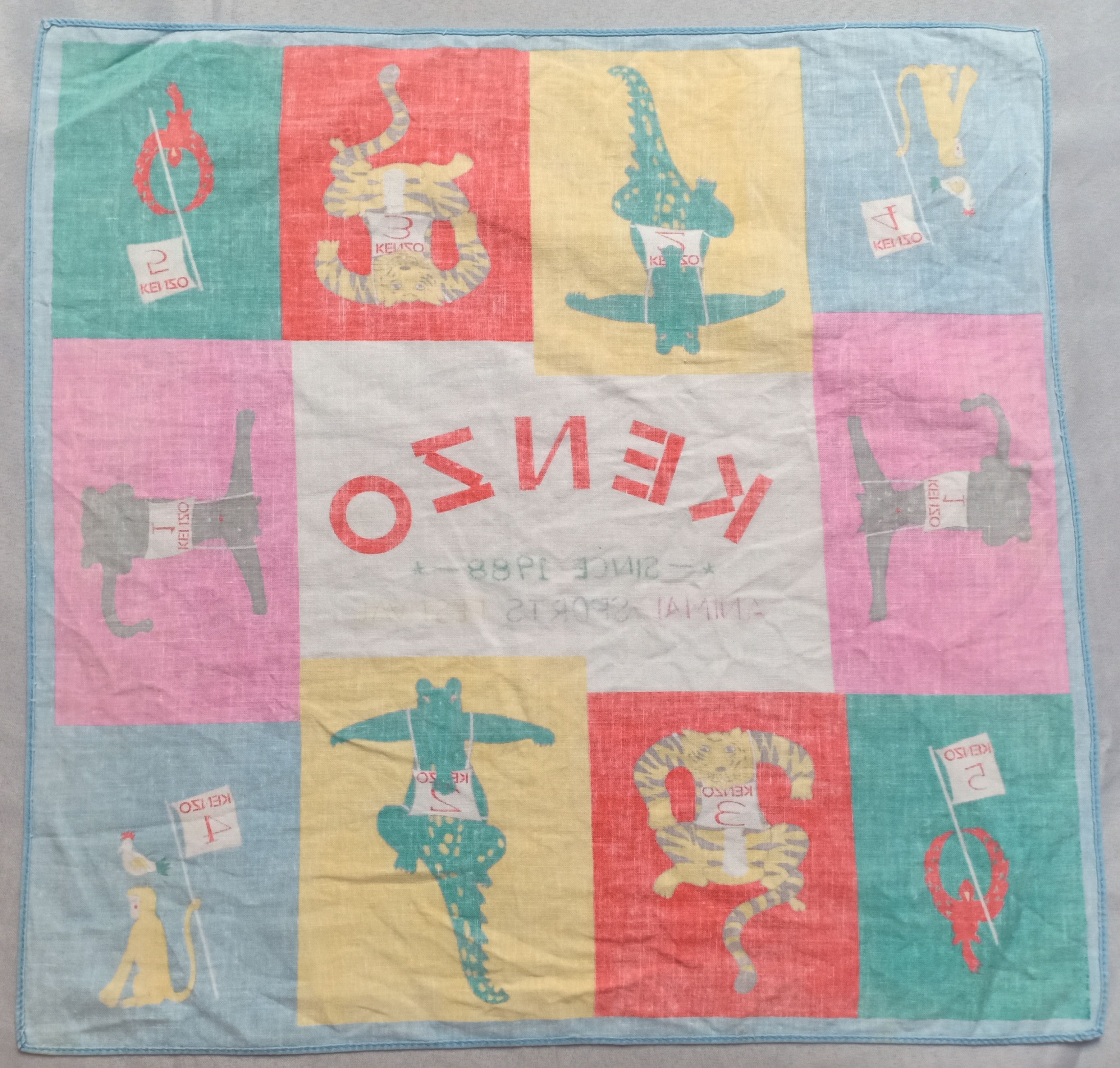 Kenzo Kenzo Bandana Handkerchief Pocketsquare Animals Printed Size ONE SIZE - 6 Thumbnail