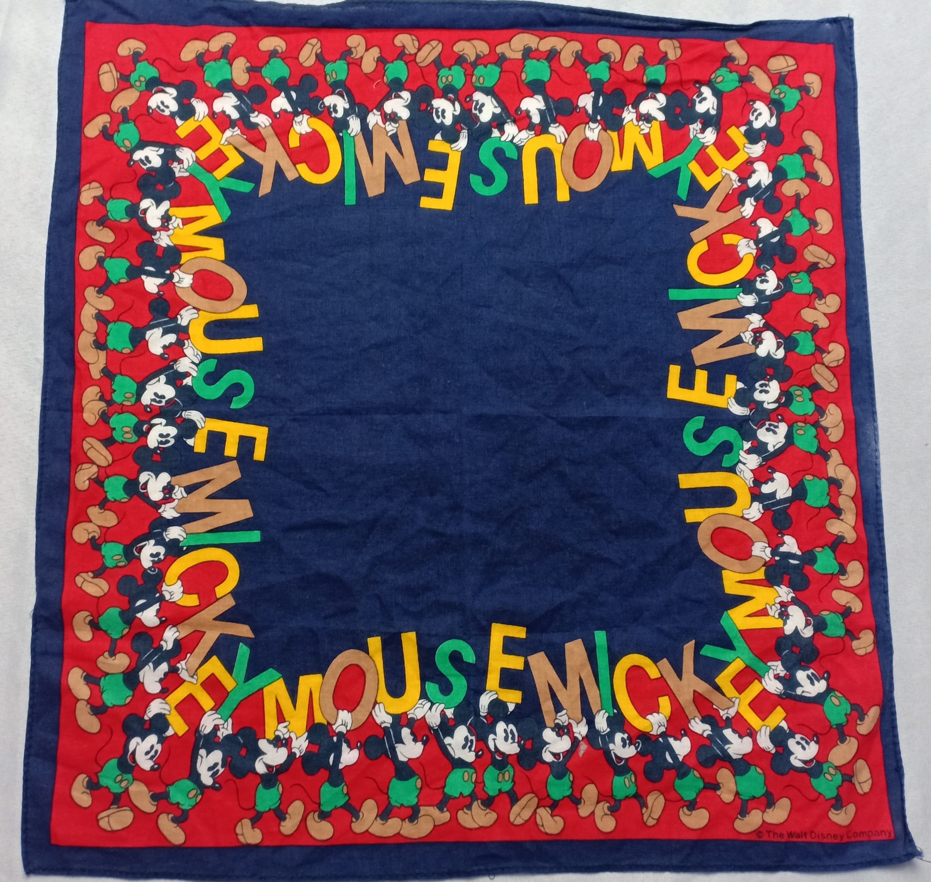 Cartoon Network × Mickey Mouse × Vintage Mickey mouse bandana handkerchief Ovp Graphic Size ONE SIZE - 1 Thumbnail