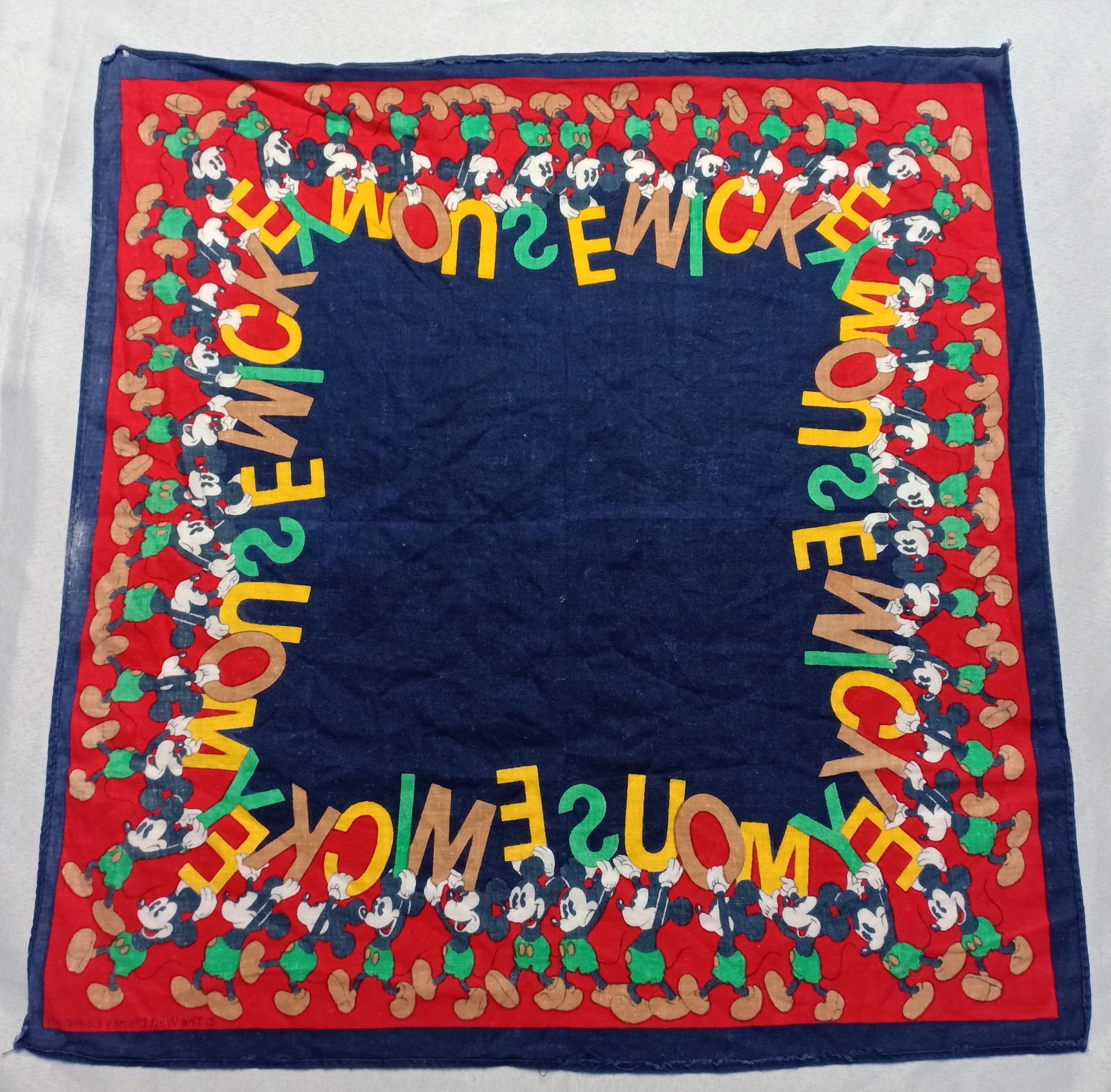 Cartoon Network × Mickey Mouse × Vintage Mickey mouse bandana handkerchief Ovp Graphic Size ONE SIZE - 6 Thumbnail