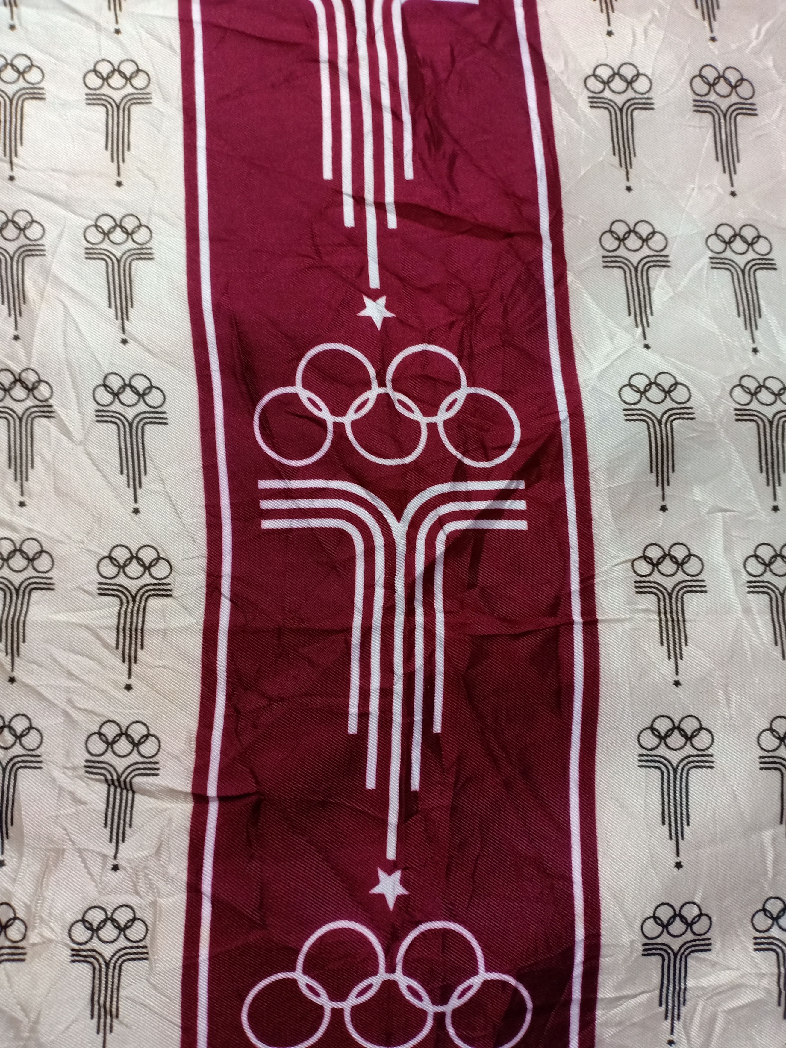 USA Olympics Vintage Moscow Russia 1980 Olympic Games Bandana Scarf Size ONE SIZE - 2 Thumbnail
