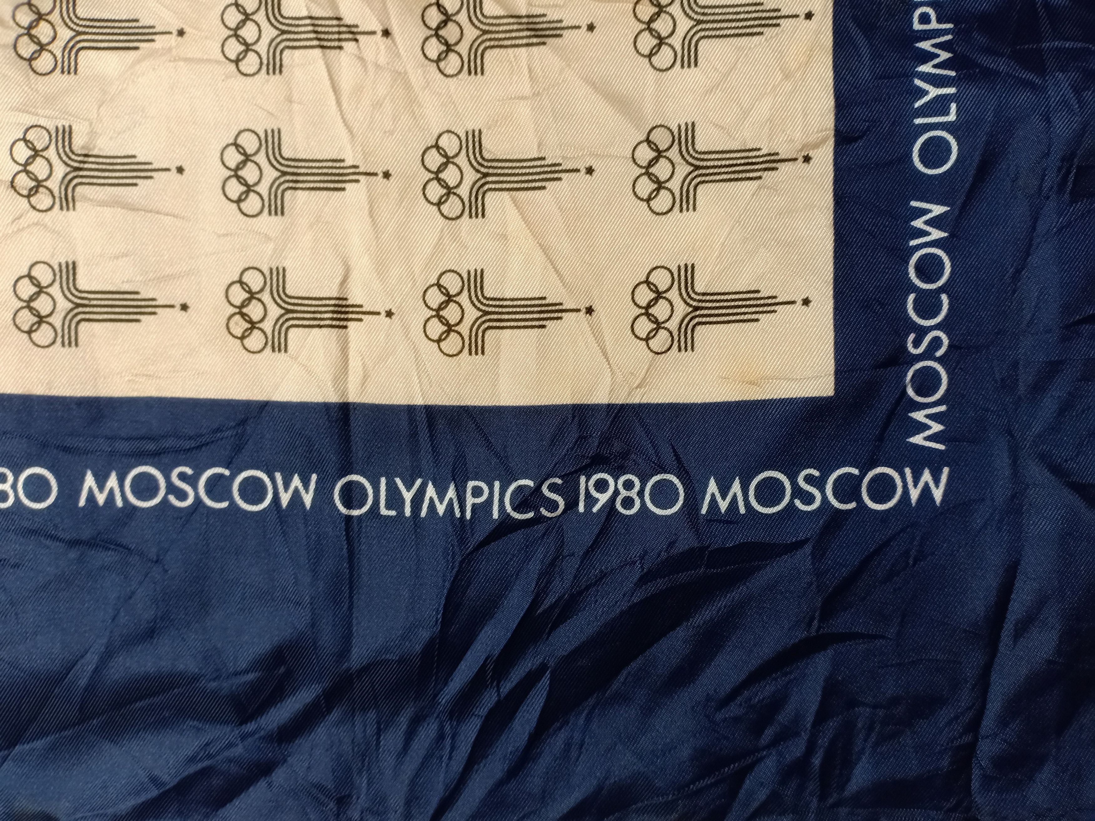 USA Olympics Vintage Moscow Russia 1980 Olympic Games Bandana Scarf Size ONE SIZE - 3 Thumbnail