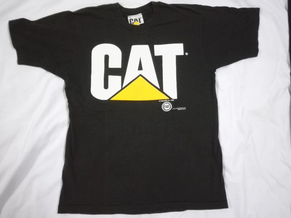 Caterpillar VINTAGE 90s CAT CATERPILLAR Inc 1993 Tee Size US M / EU 48-50 / 2 - 1 Thumbnail