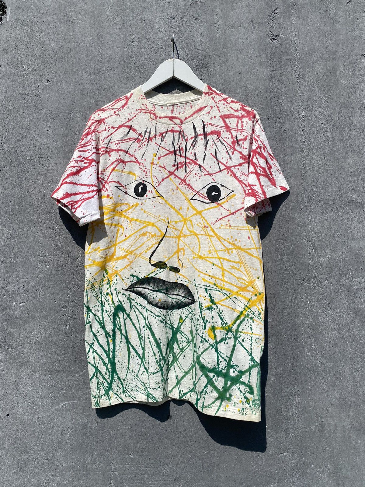 Andy Warhol Vintage 90s ANDY WARHOL Eyes and Lips Single Stitch Tee Size US L / EU 52-54 / 3 - 10 Thumbnail