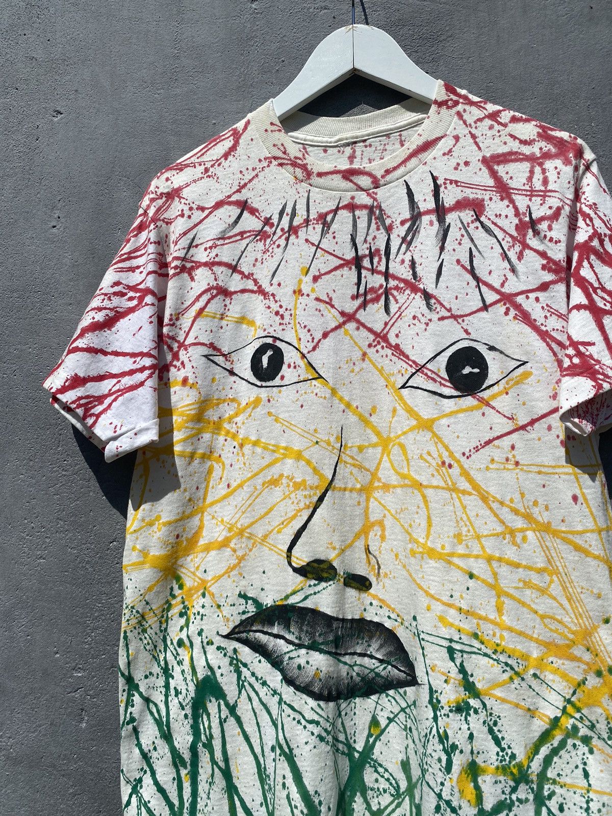 Andy Warhol Vintage 90s ANDY WARHOL Eyes and Lips Single Stitch Tee Size US L / EU 52-54 / 3 - 3 Thumbnail