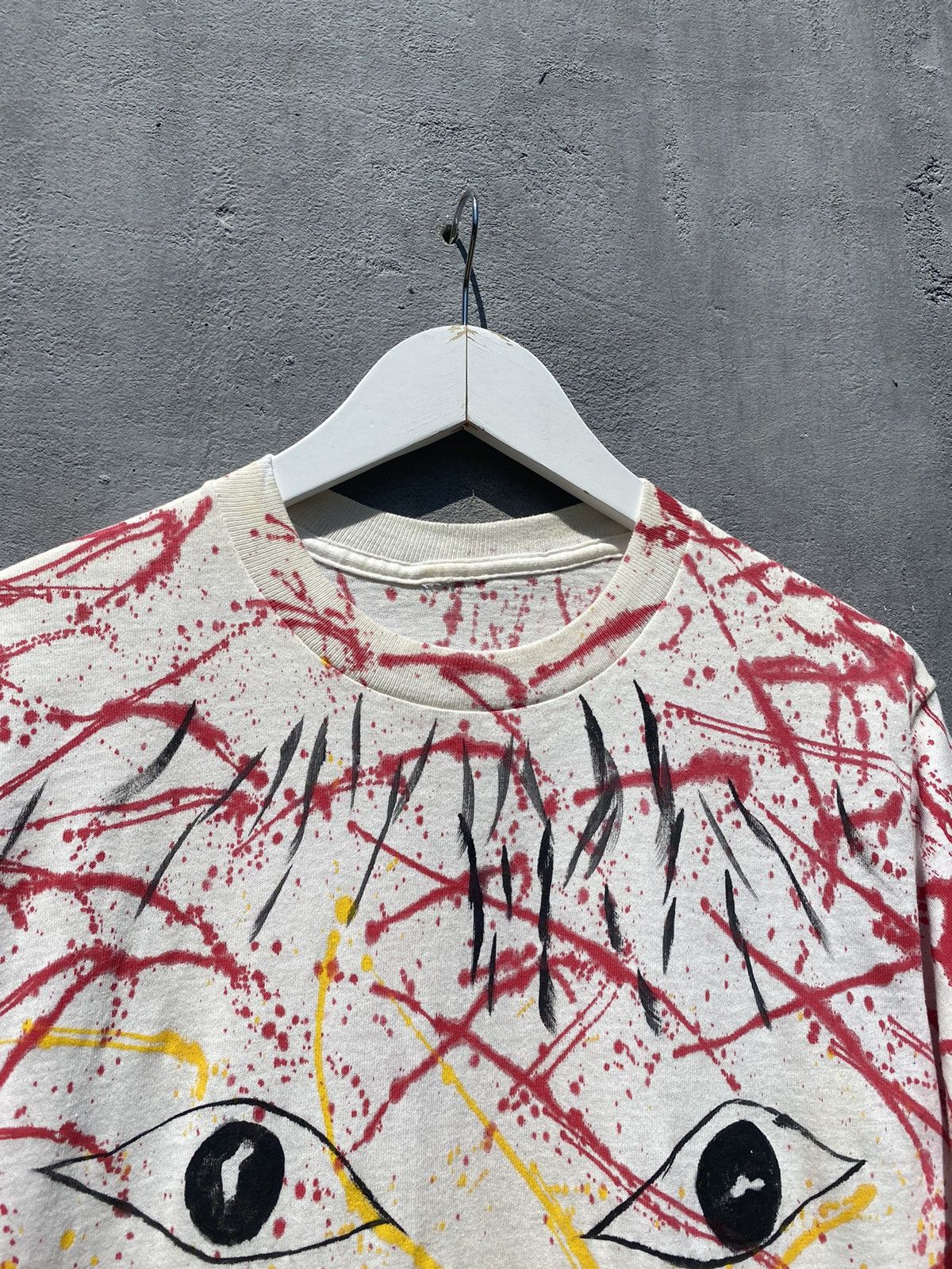 Andy Warhol Vintage 90s ANDY WARHOL Eyes and Lips Single Stitch Tee Size US L / EU 52-54 / 3 - 5 Thumbnail