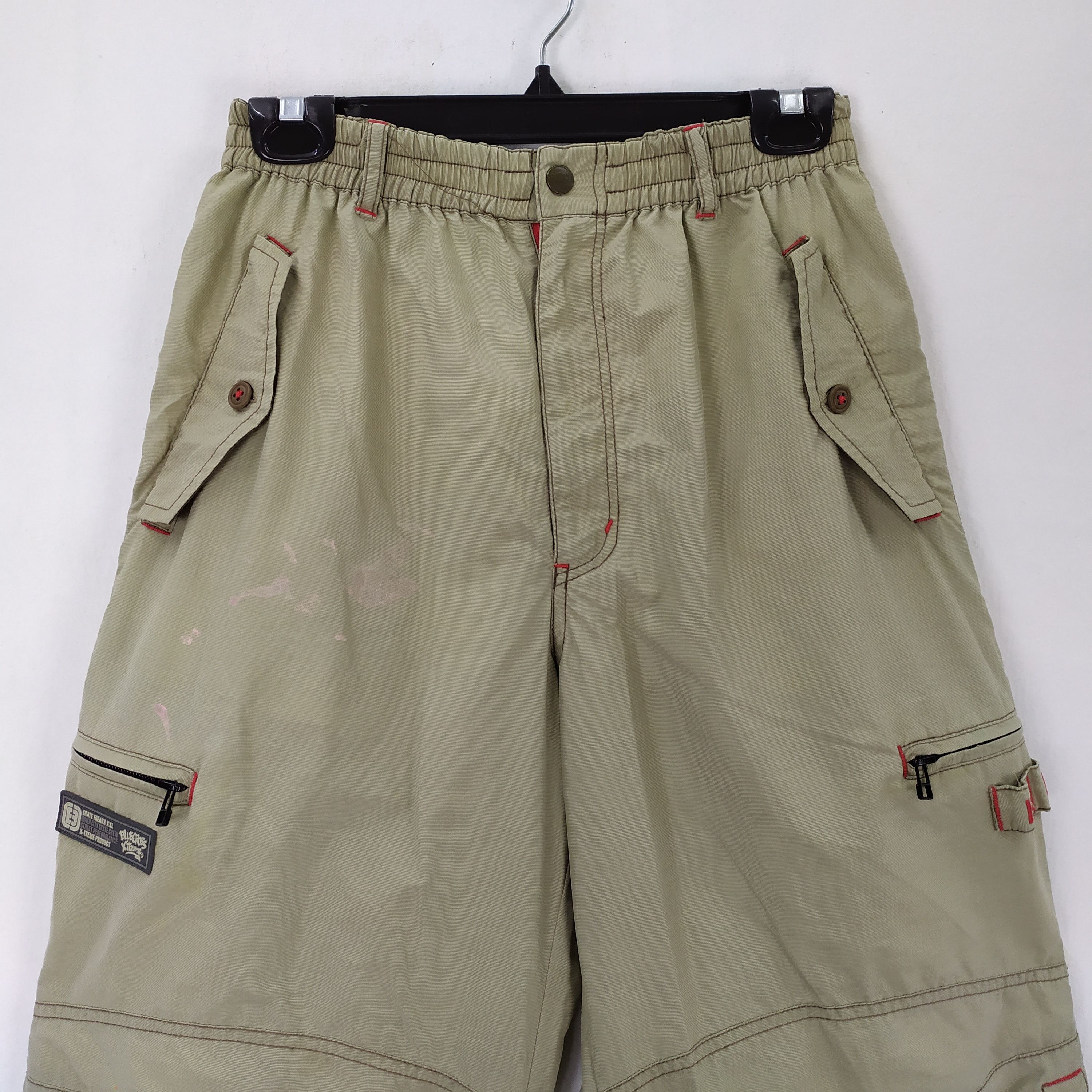 Sex Skateboards × Think Skateboards BLUE CROSS 964 SKATE EXTREAM PANTS MULTIPOCKET TACTICAL Size US 28 / EU 44 - 4 Thumbnail