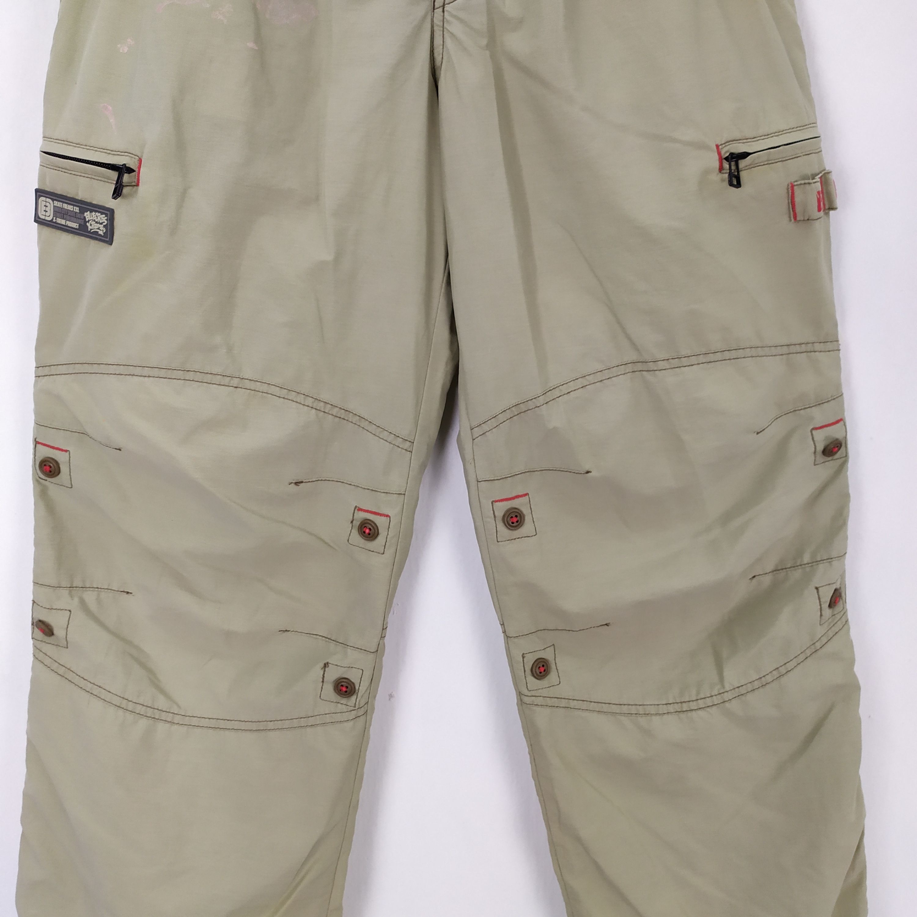 Sex Skateboards × Think Skateboards BLUE CROSS 964 SKATE EXTREAM PANTS MULTIPOCKET TACTICAL Size US 28 / EU 44 - 3 Thumbnail