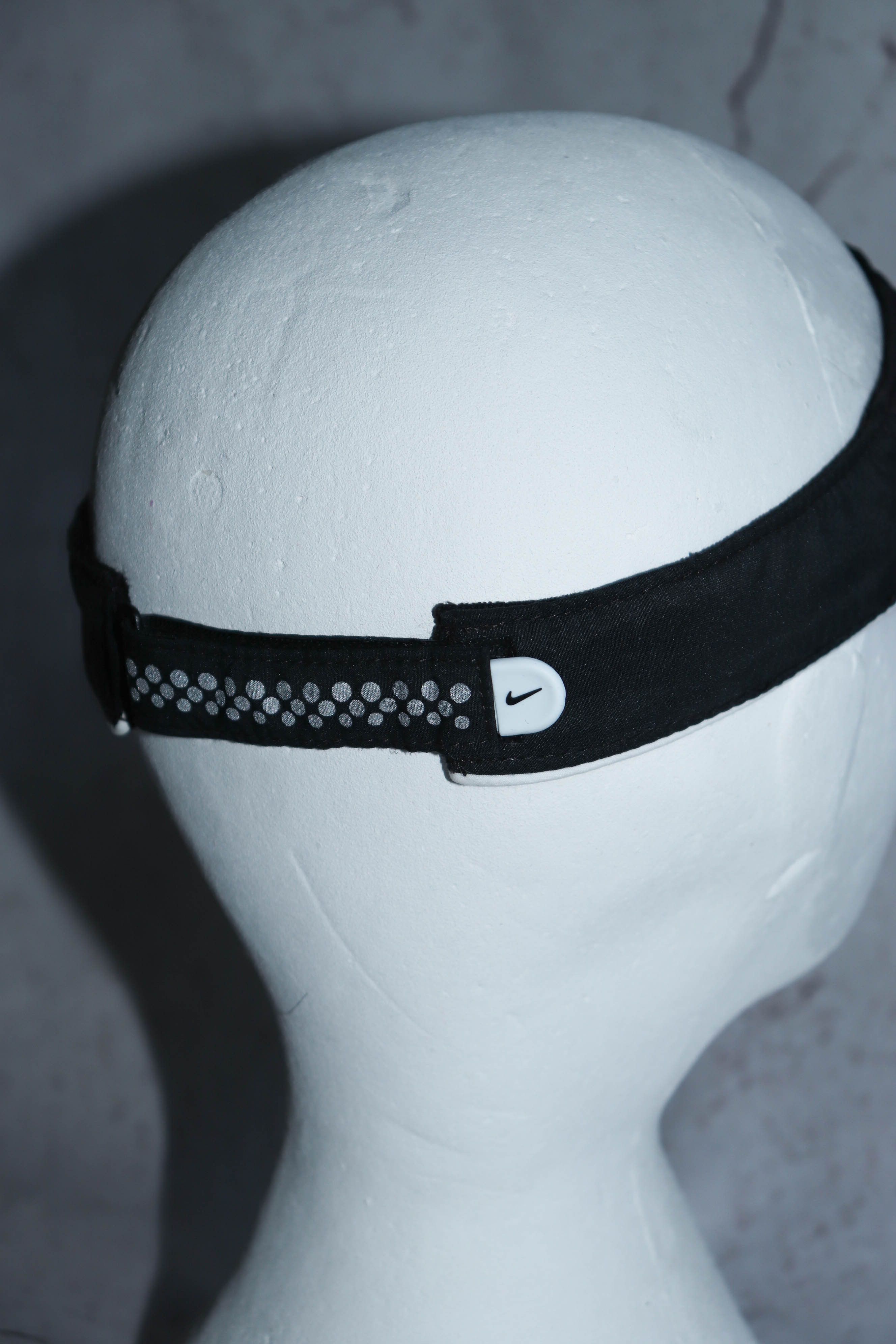 Nike Nike Dri-Fit Vintage Small Swoosh Logo Black Visor Cap Hat Size ONE SIZE - 7 Thumbnail