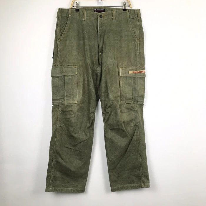 Polo Ralph Lauren × Vintage (SY0019) VTG POLO JEANS POLO RALPH LAUREN CARGO PANTS Size US 40 / EU 56 - 1 Thumbnail
