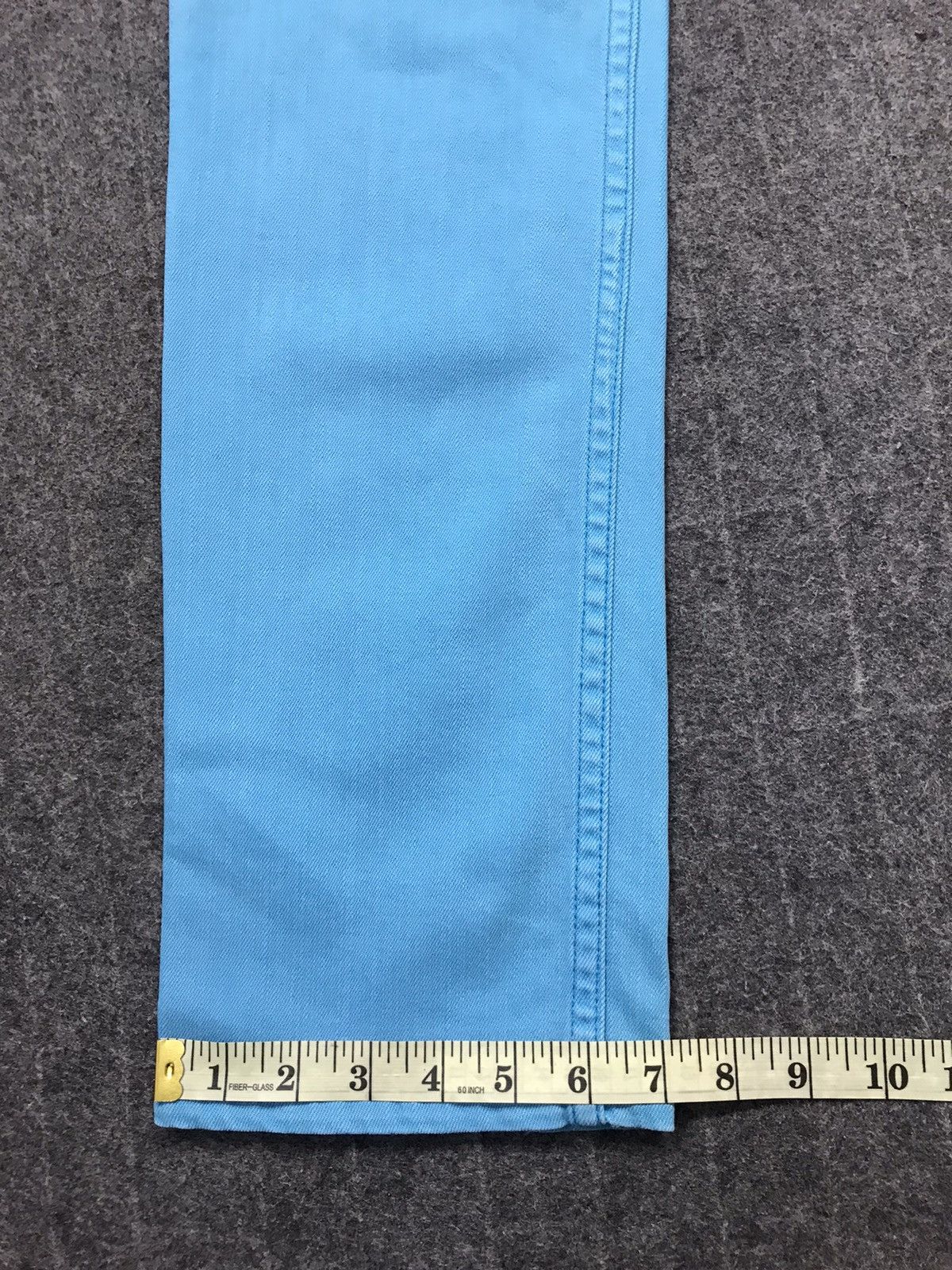 Japanese Brand Army Of No Slim Fit Zipper Jeans Colour Blue Design Size US 33 - 18 Thumbnail