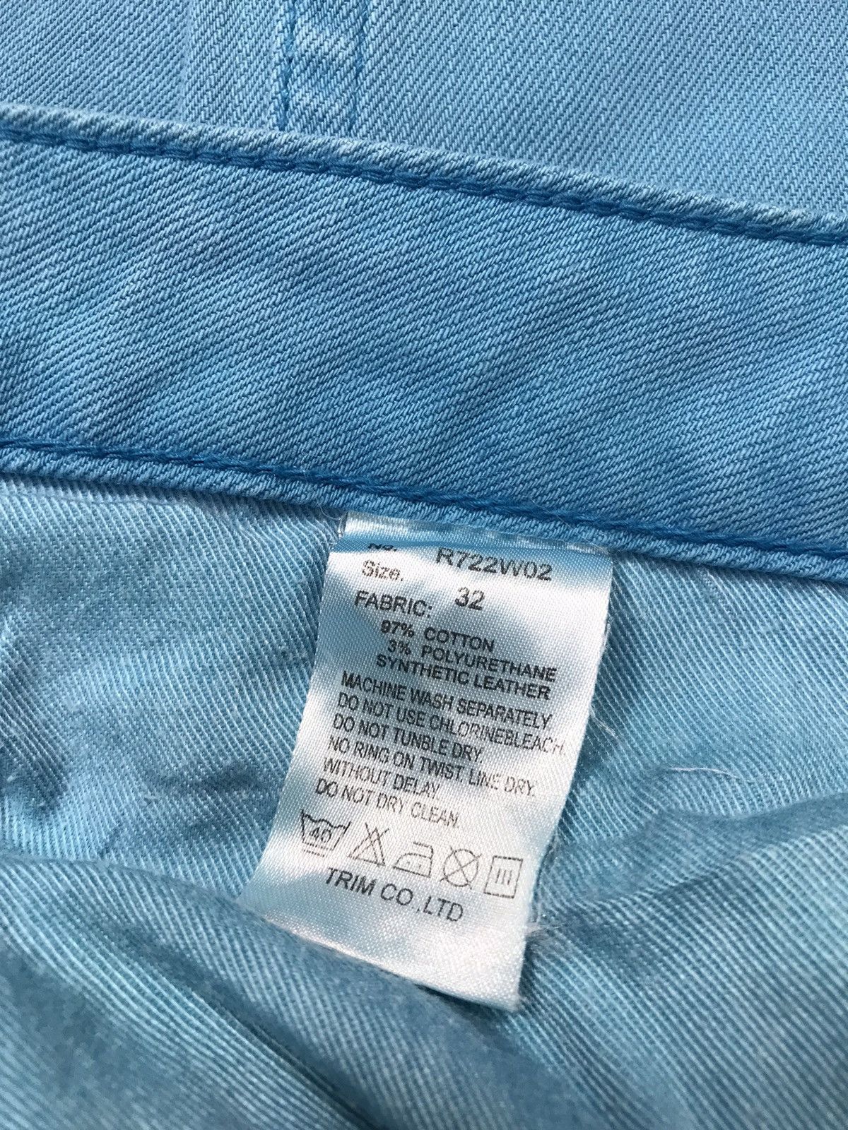 Japanese Brand Army Of No Slim Fit Zipper Jeans Colour Blue Design Size US 33 - 13 Thumbnail