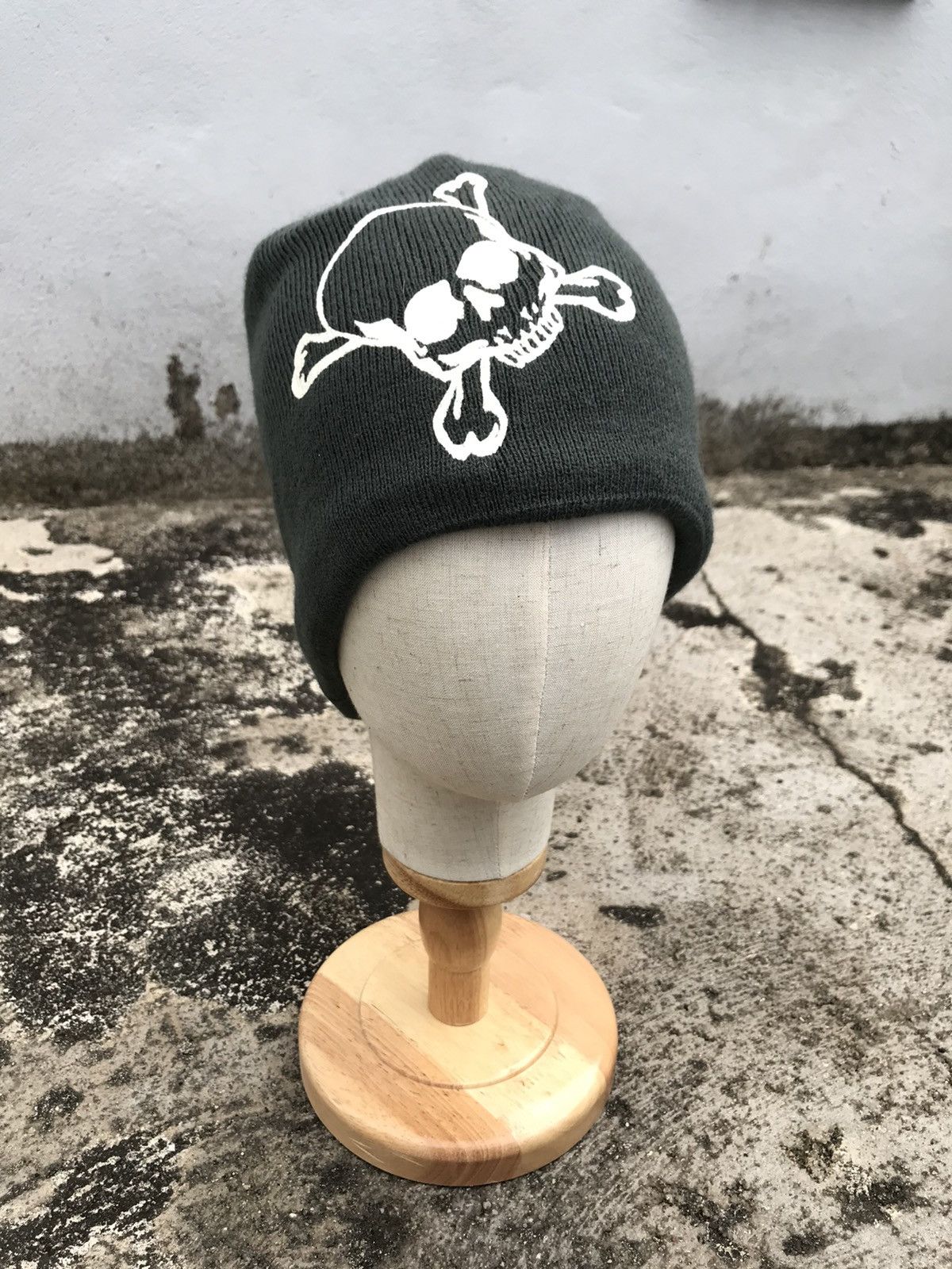 Japanese Brand vintage skull cross bone beanie streetwear / streetfashion Size ONE SIZE - 7 Thumbnail