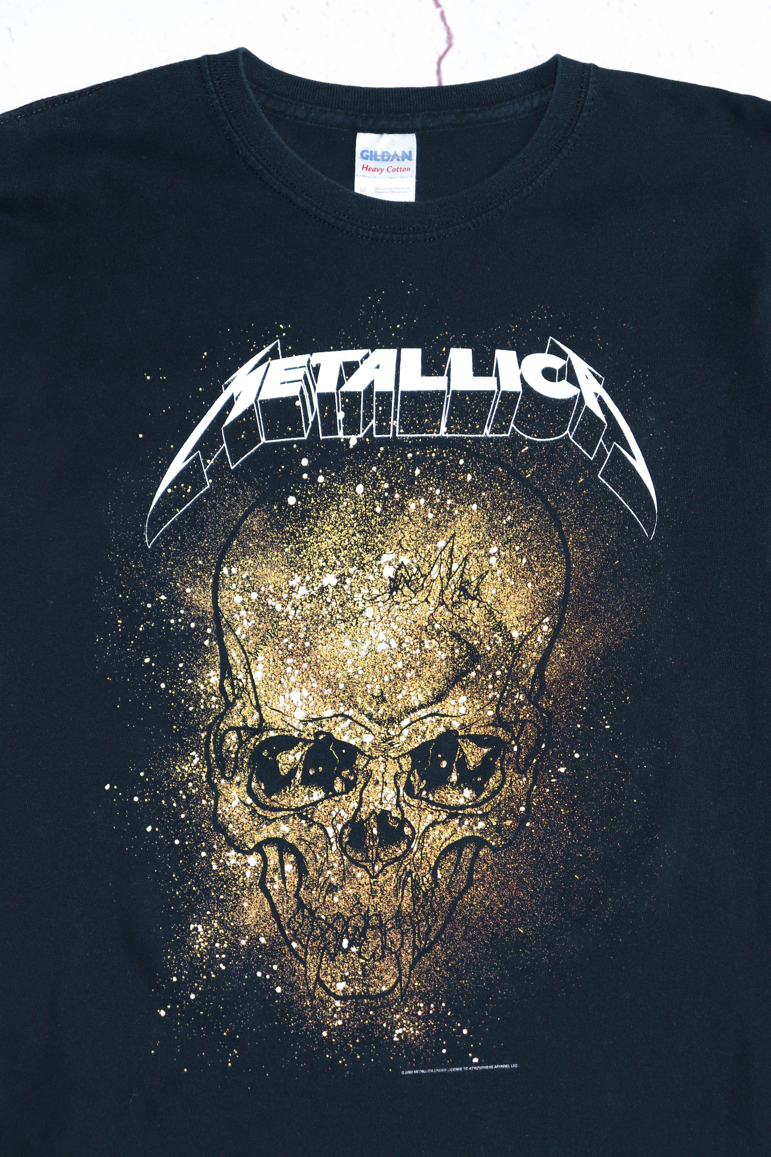 Band Tees Metallica 2008 Printed Graphics Merch Band Tour T-shirt Tee Size US M / EU 48-50 / 2 - 3 Thumbnail