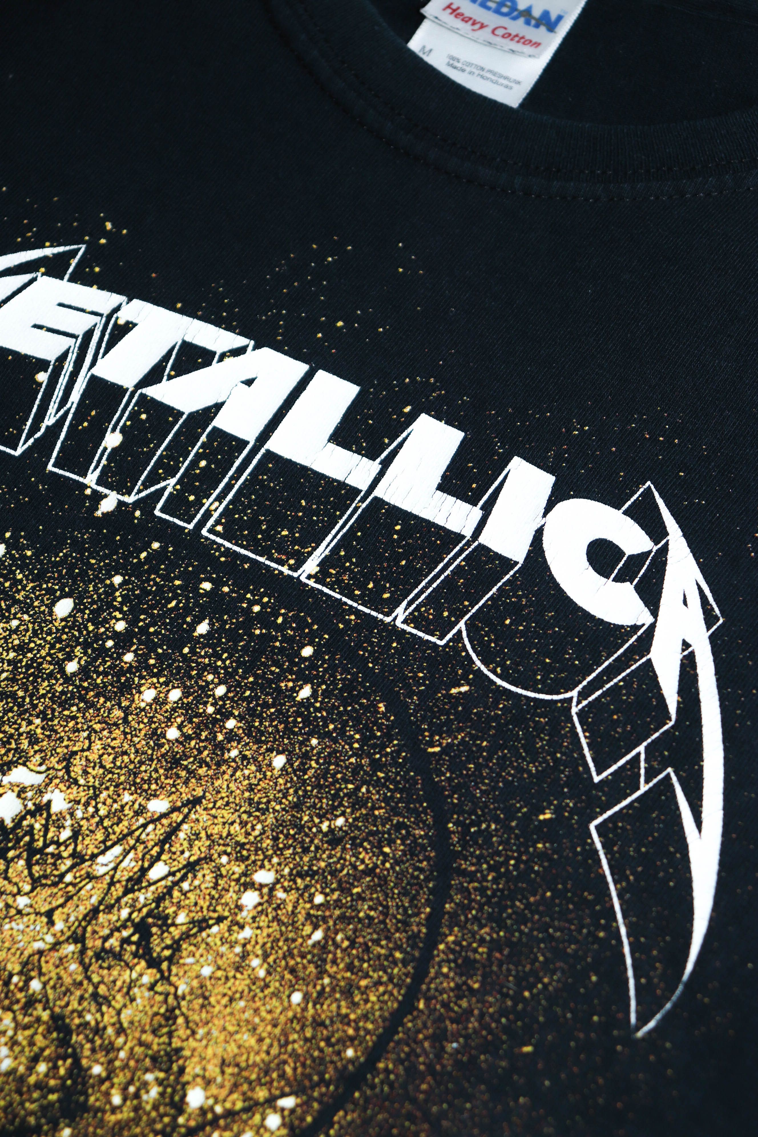 Band Tees Metallica 2008 Printed Graphics Merch Band Tour T-shirt Tee Size US M / EU 48-50 / 2 - 5 Thumbnail
