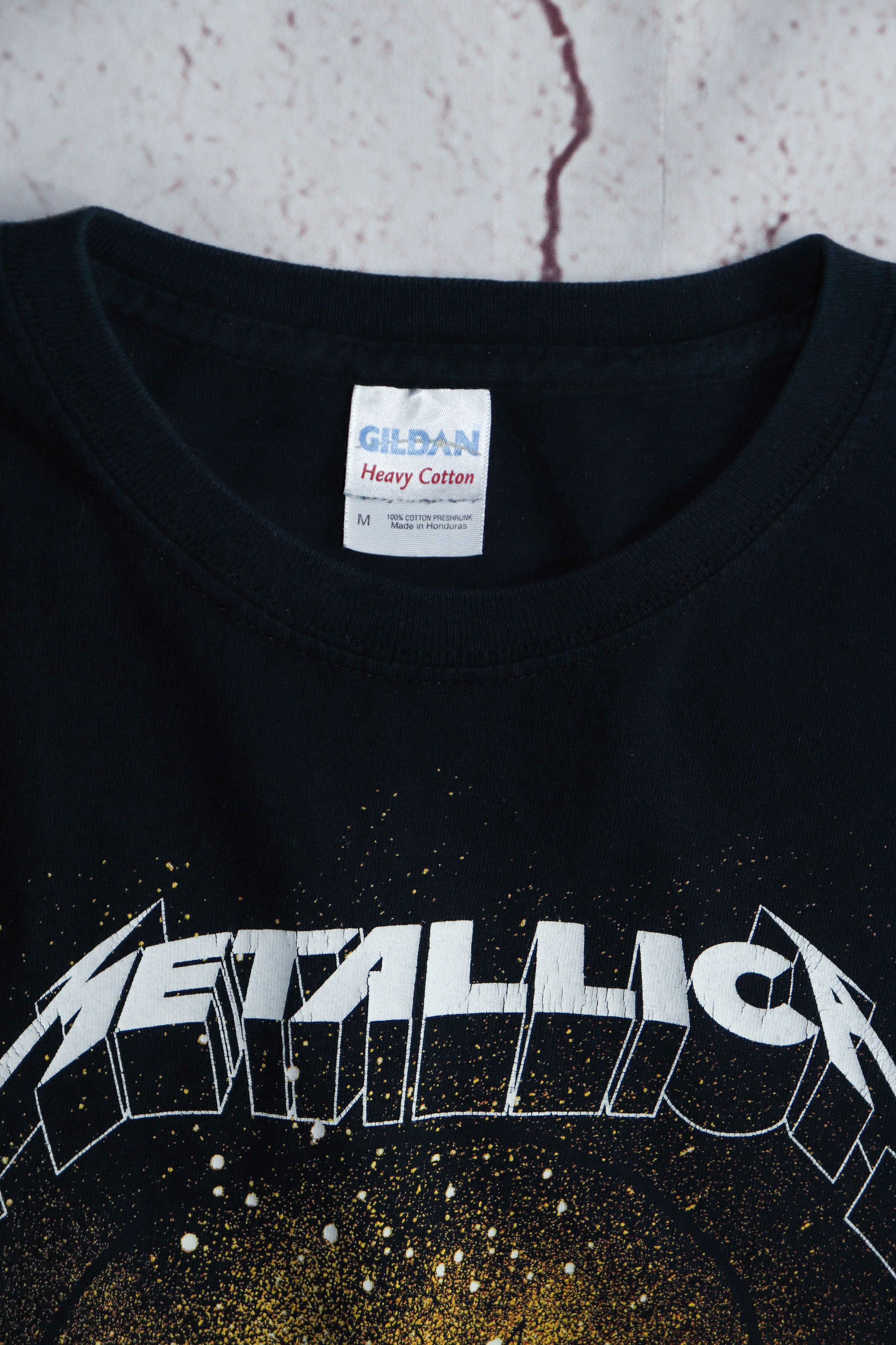 Band Tees Metallica 2008 Printed Graphics Merch Band Tour T-shirt Tee Size US M / EU 48-50 / 2 - 7 Thumbnail