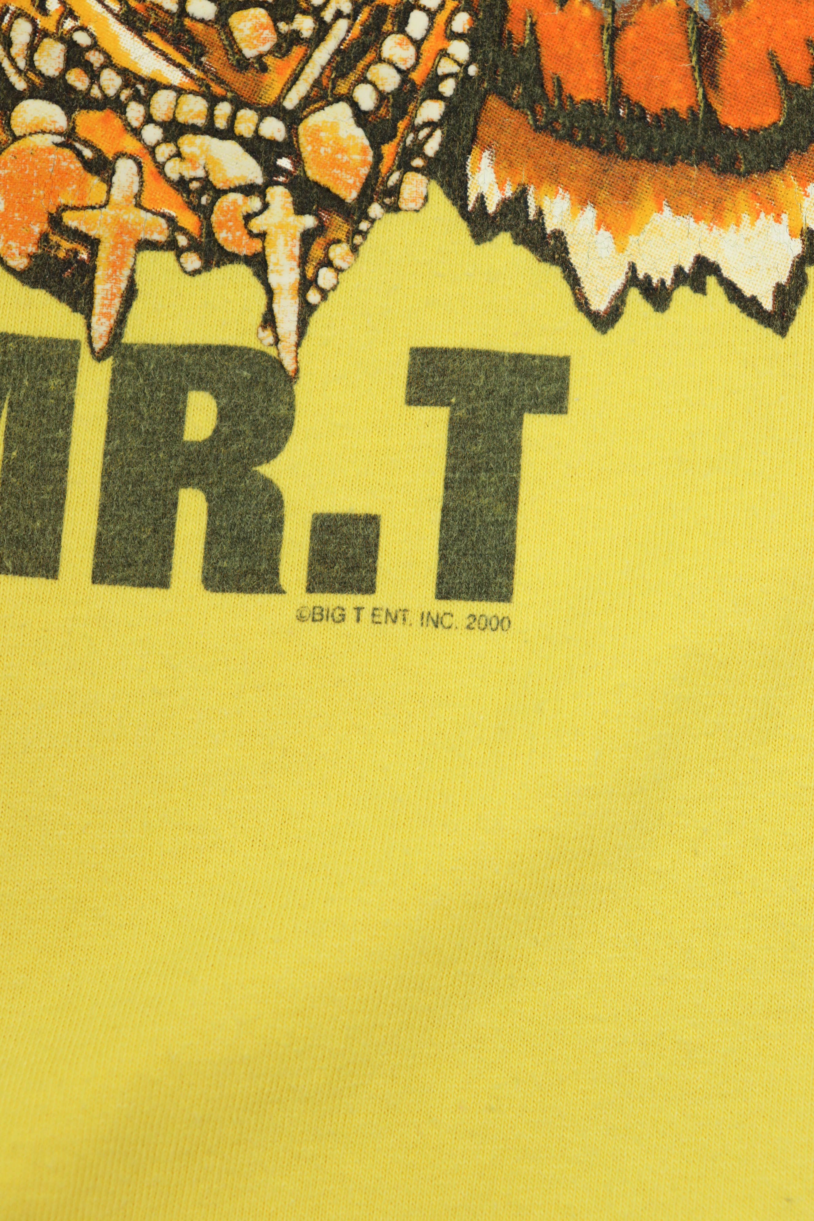 Vintage I Pity The Fool! Mr. T 2000 Vintage 00s Yellow T-shirt Tee Size US M / EU 48-50 / 2 - 9 Thumbnail