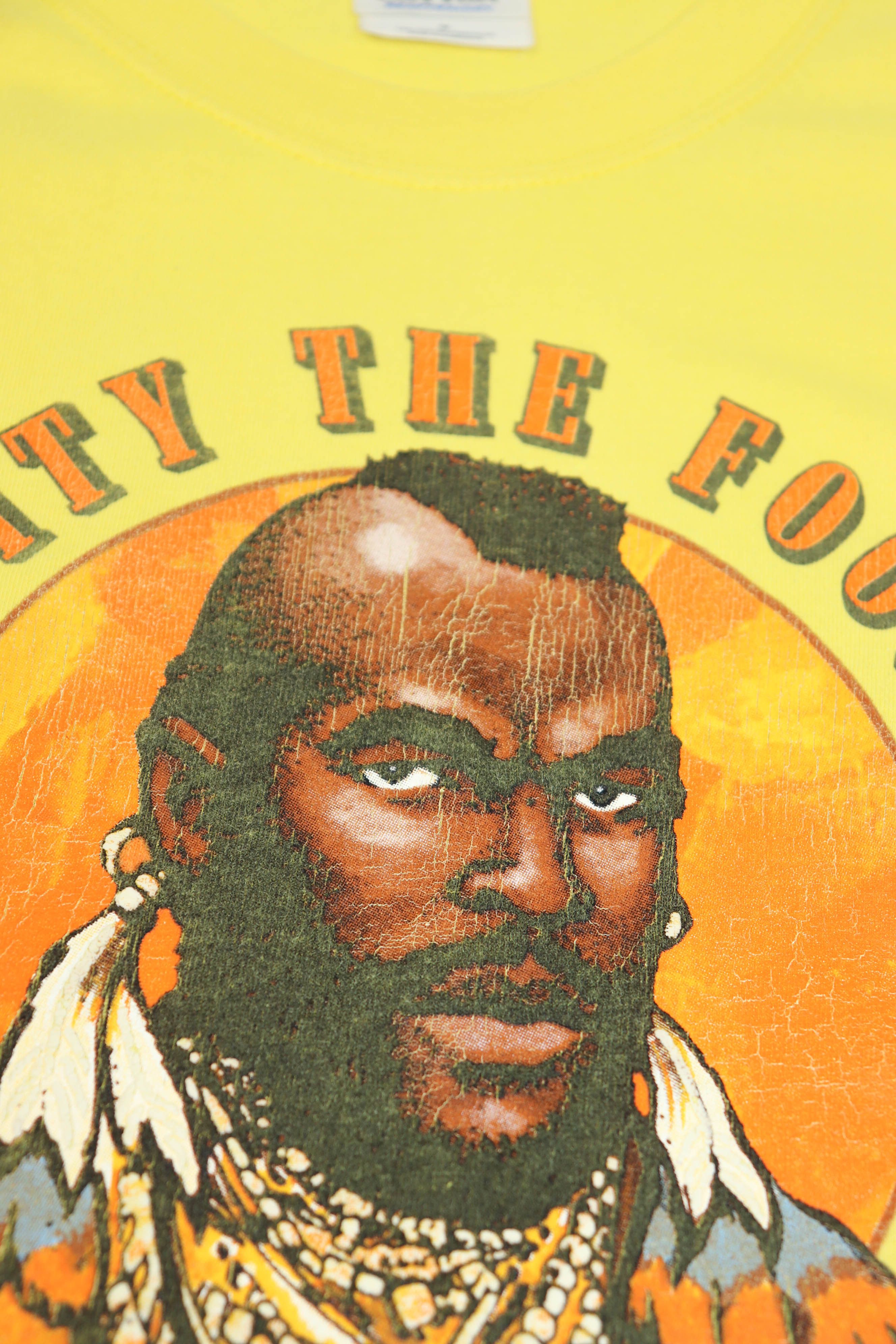 Vintage I Pity The Fool! Mr. T 2000 Vintage 00s Yellow T-shirt Tee Size US M / EU 48-50 / 2 - 8 Thumbnail