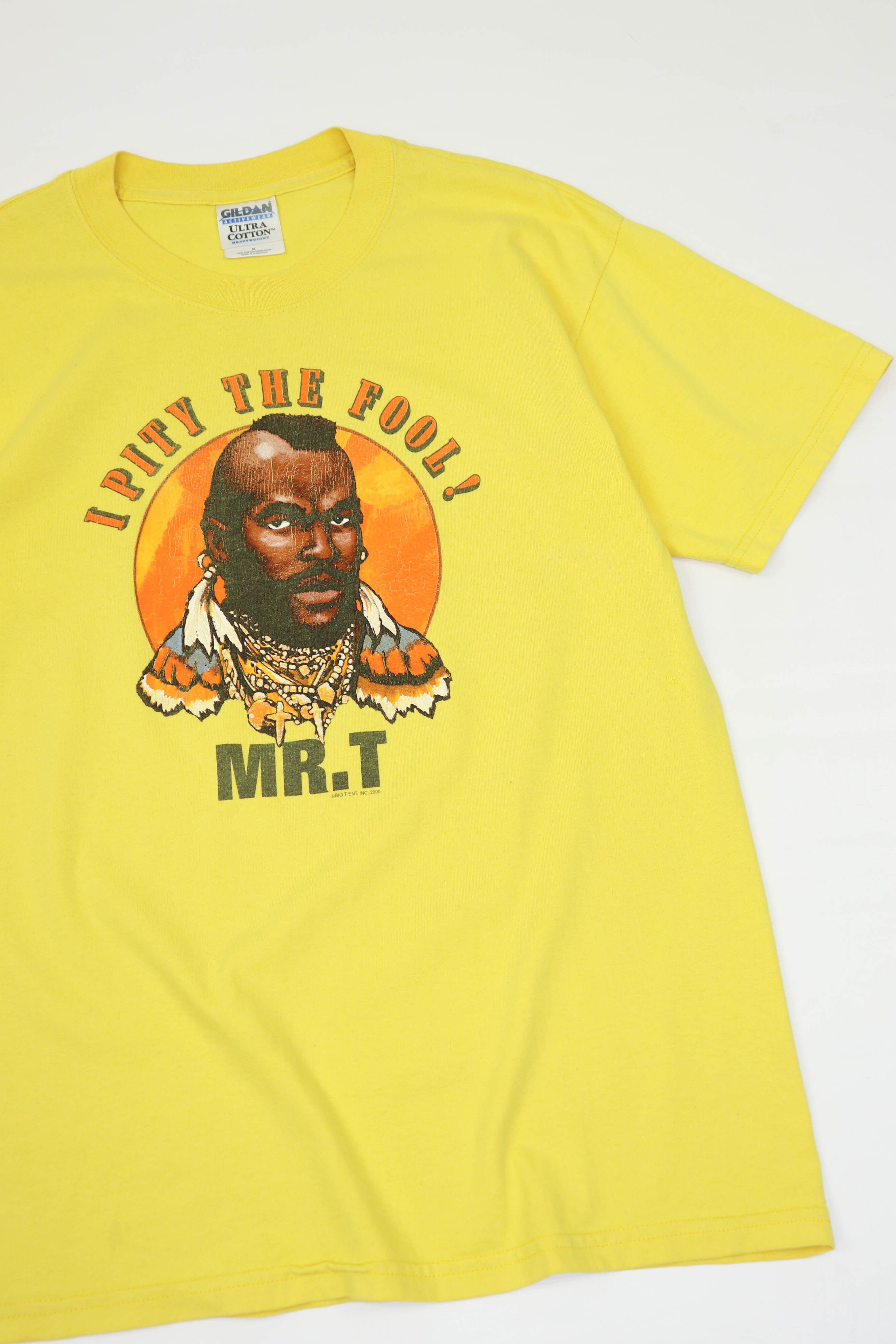 Vintage I Pity The Fool! Mr. T 2000 Vintage 00s Yellow T-shirt Tee Size US M / EU 48-50 / 2 - 5 Thumbnail