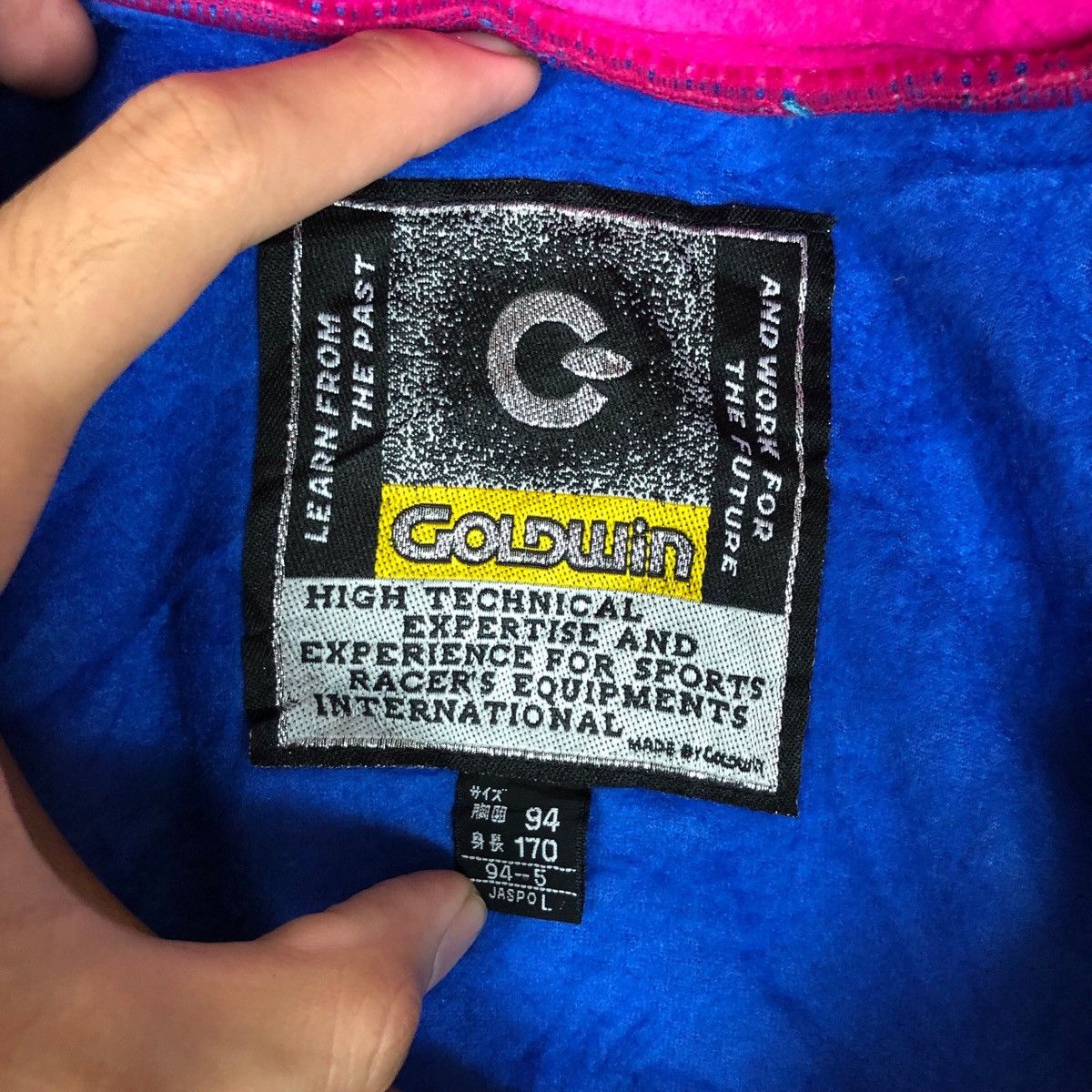 Vintage Vintage Y2K Goldwin Multicolour Fleece Ski Jumper Size US L / EU 52-54 / 3 - 12 Thumbnail