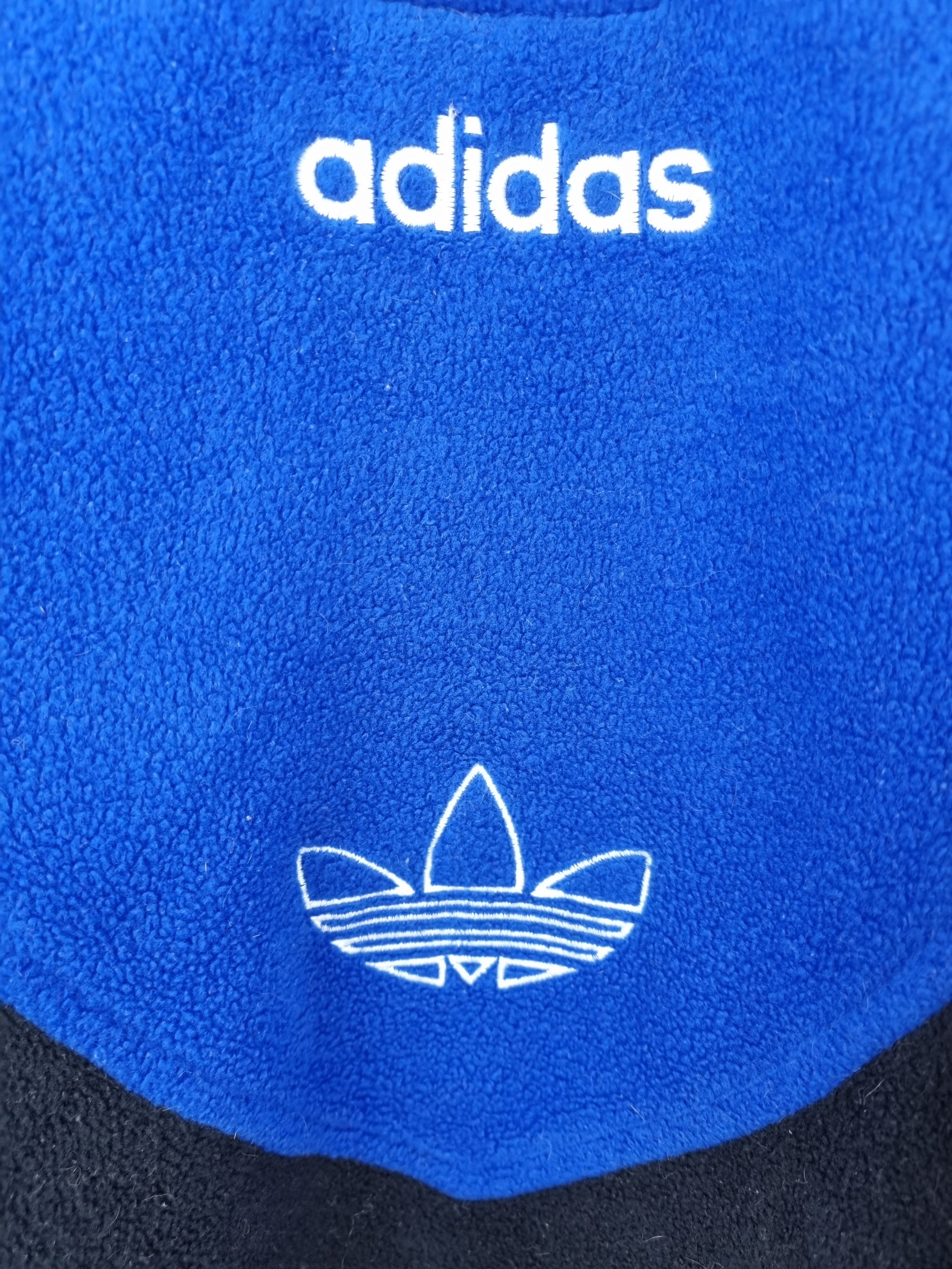 Adidas × Vintage Adidas Fleece Half Zipper two pockets anorak Size US L / EU 52-54 / 3 - 13 Thumbnail