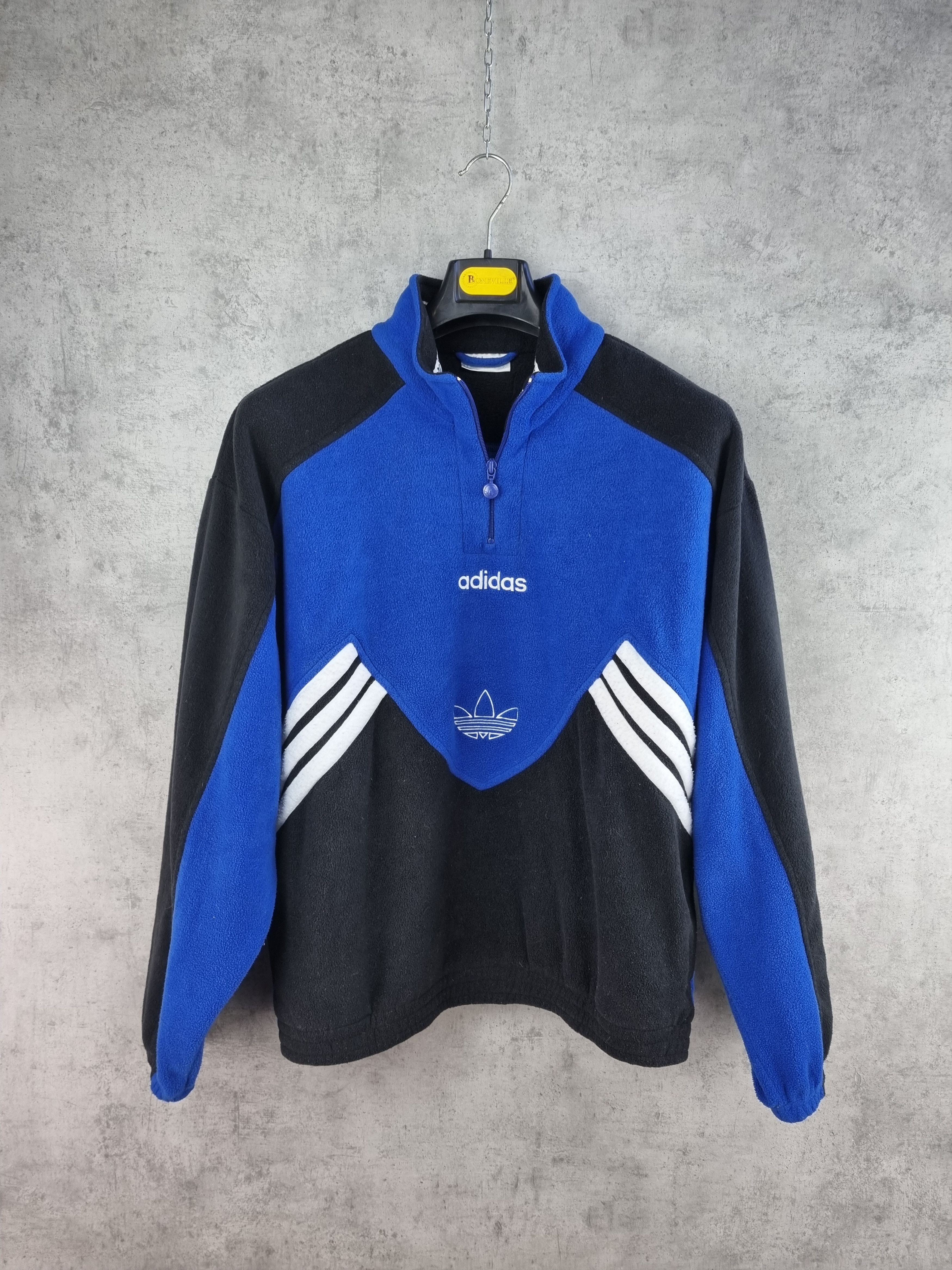 Adidas × Vintage Adidas Fleece Half Zipper two pockets anorak Size US L / EU 52-54 / 3 - 2 Thumbnail
