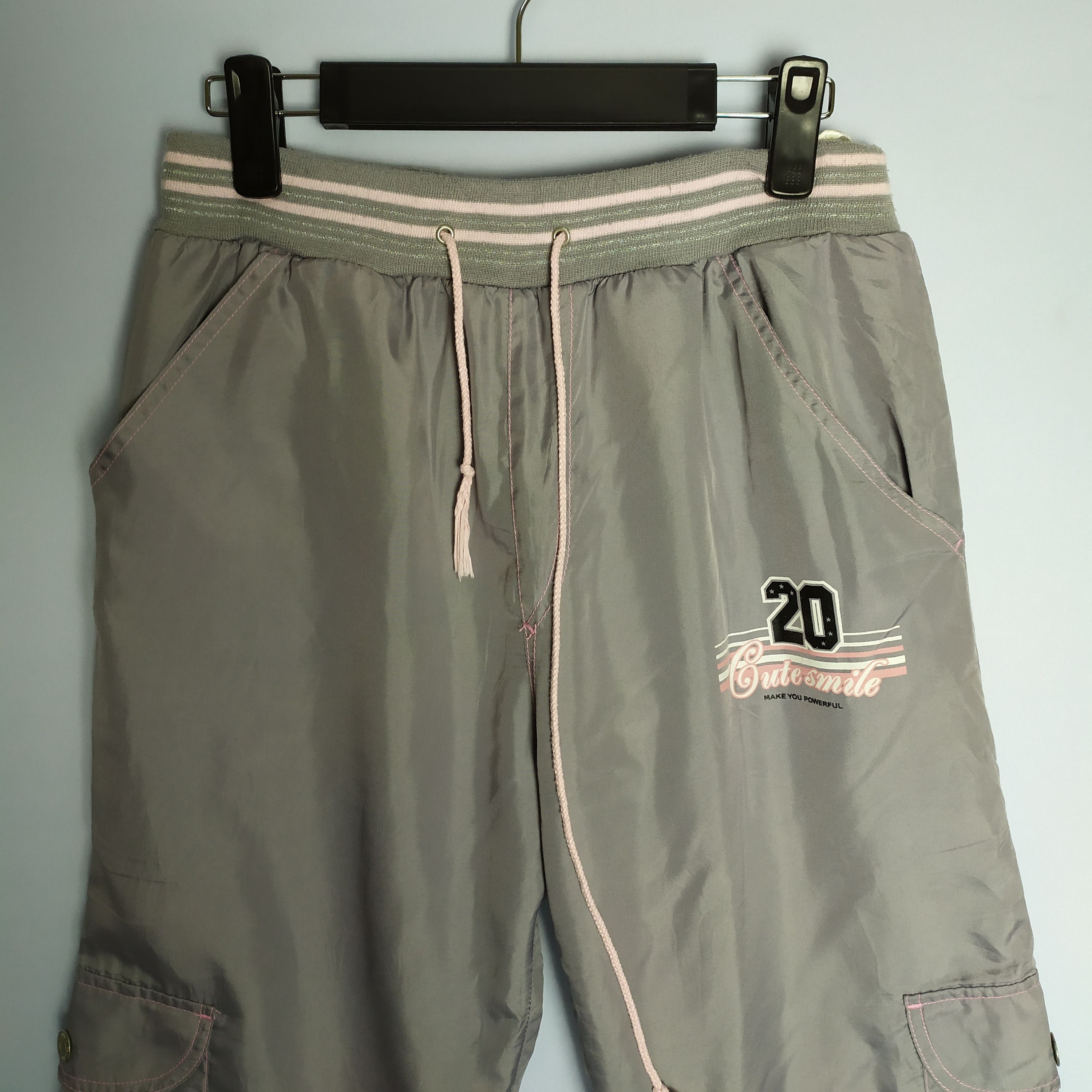 Japanese Brand × Pink JAPANESE BRAND CUTE SMILE OUTDOOR / JOGGERS CARGO PANTS Size US 28 / EU 44 - 4 Thumbnail